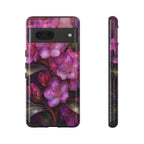 Purple Floral Google Pixel Phone Case | Dark Botanical Phone Case
