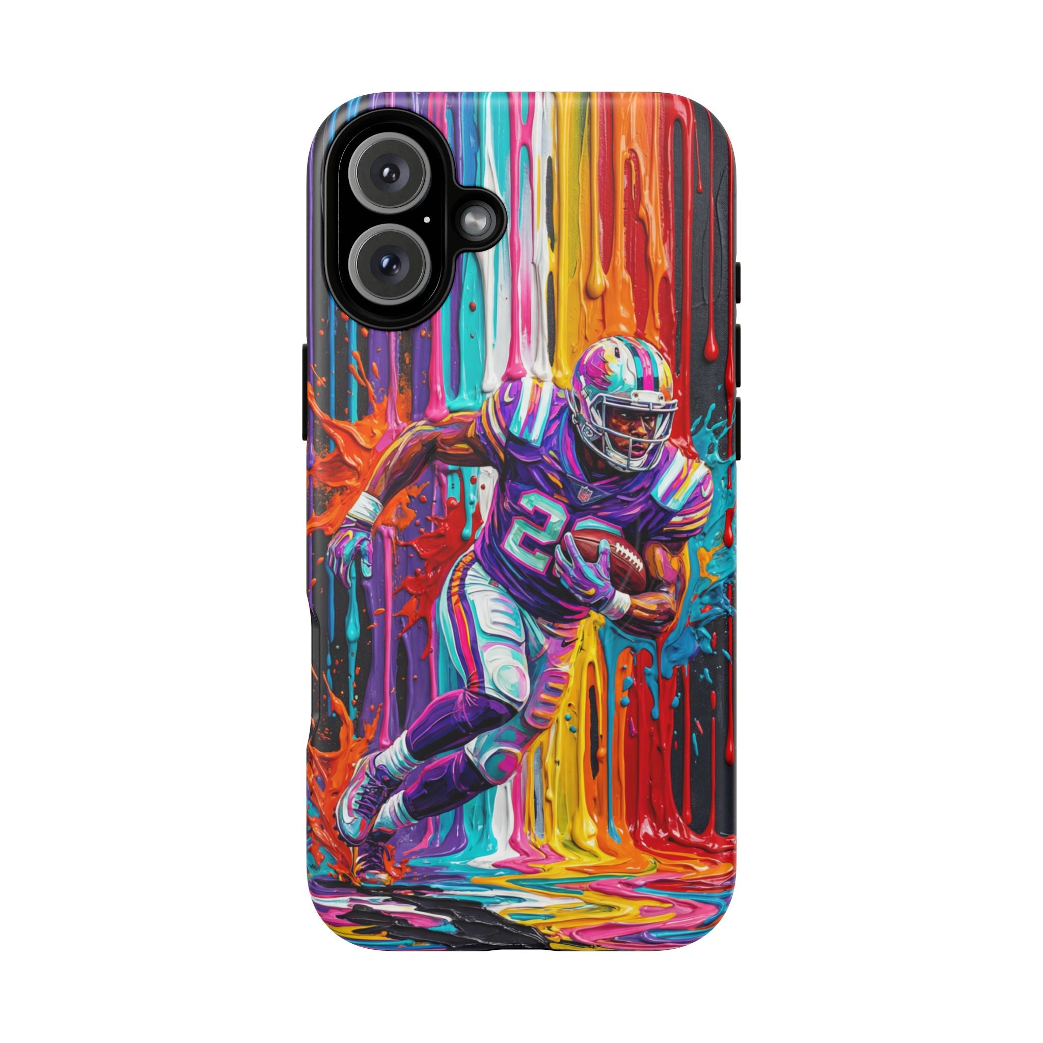 Vibrant American Football Runner MagSafe iPhone Case
