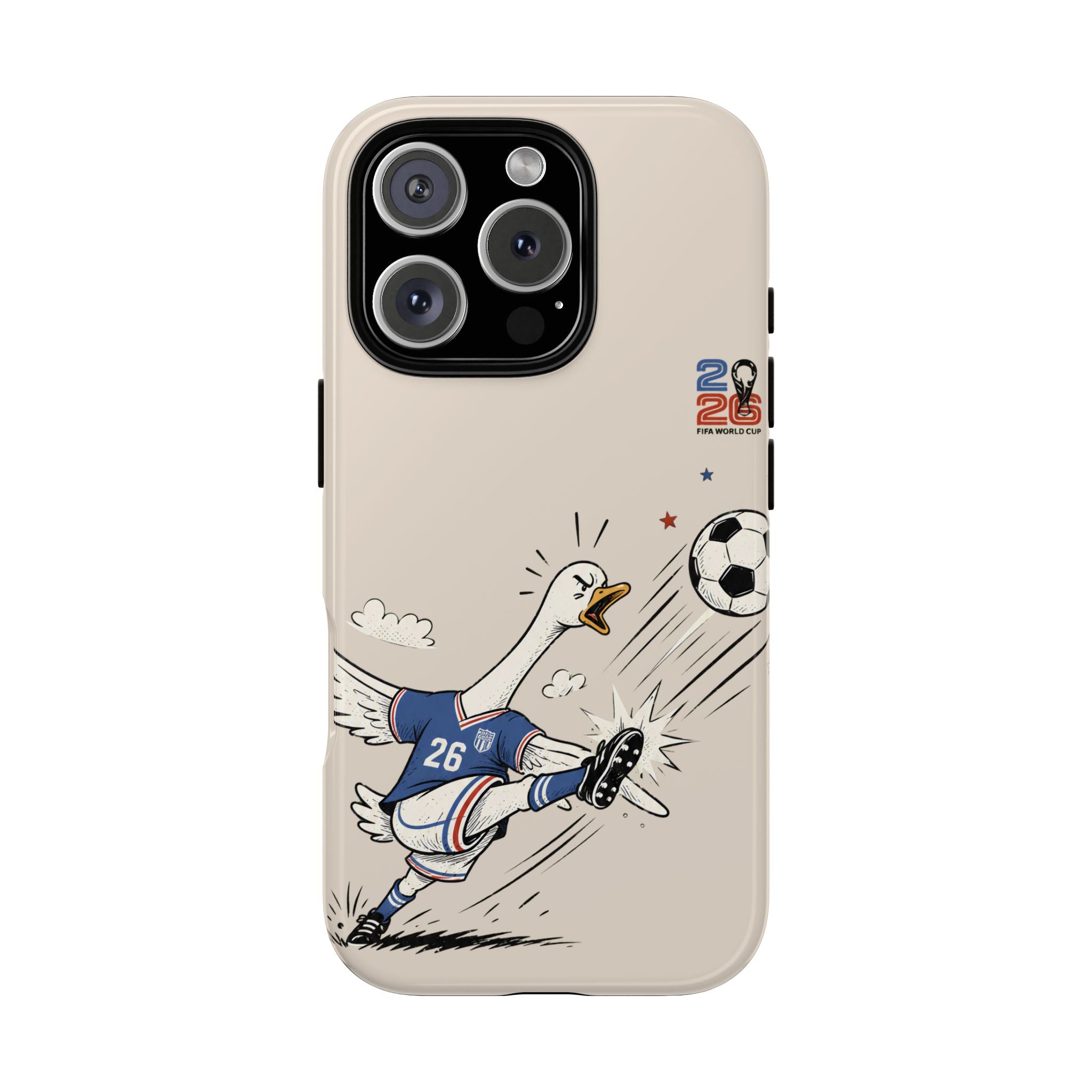 Soccer Goose iPhone Case | Funny Sports Bird Cover