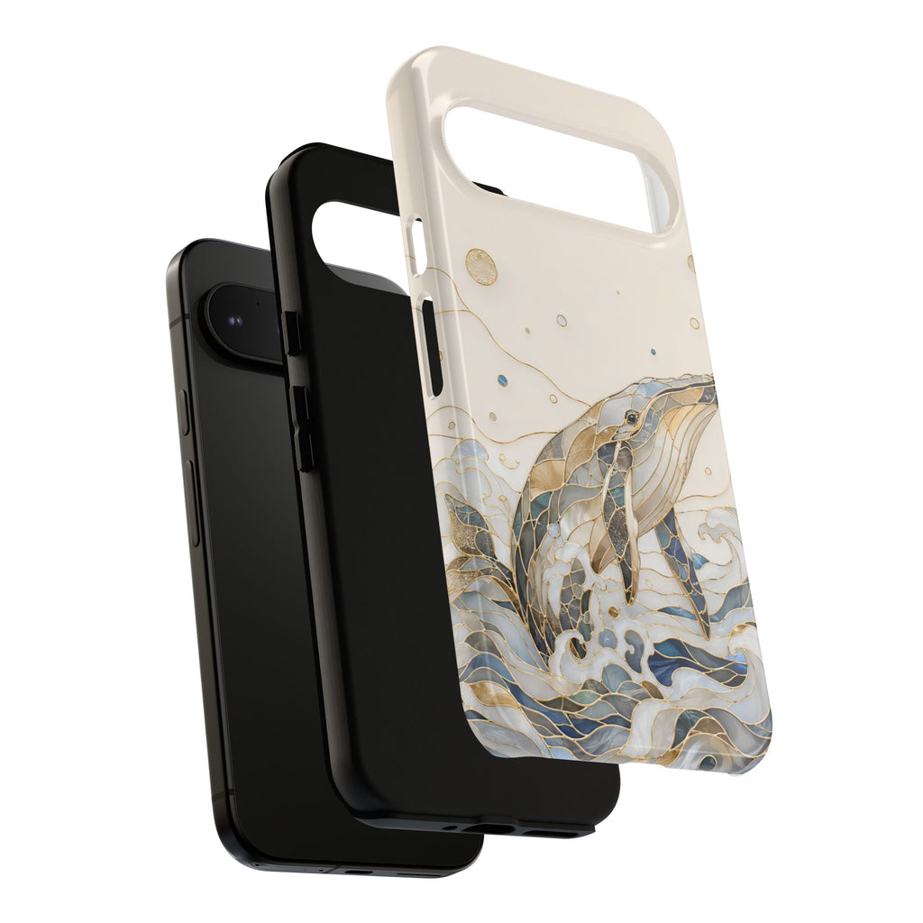 Stained Glass Whale Google Pixel Phone Case | Ocean iPhone Case