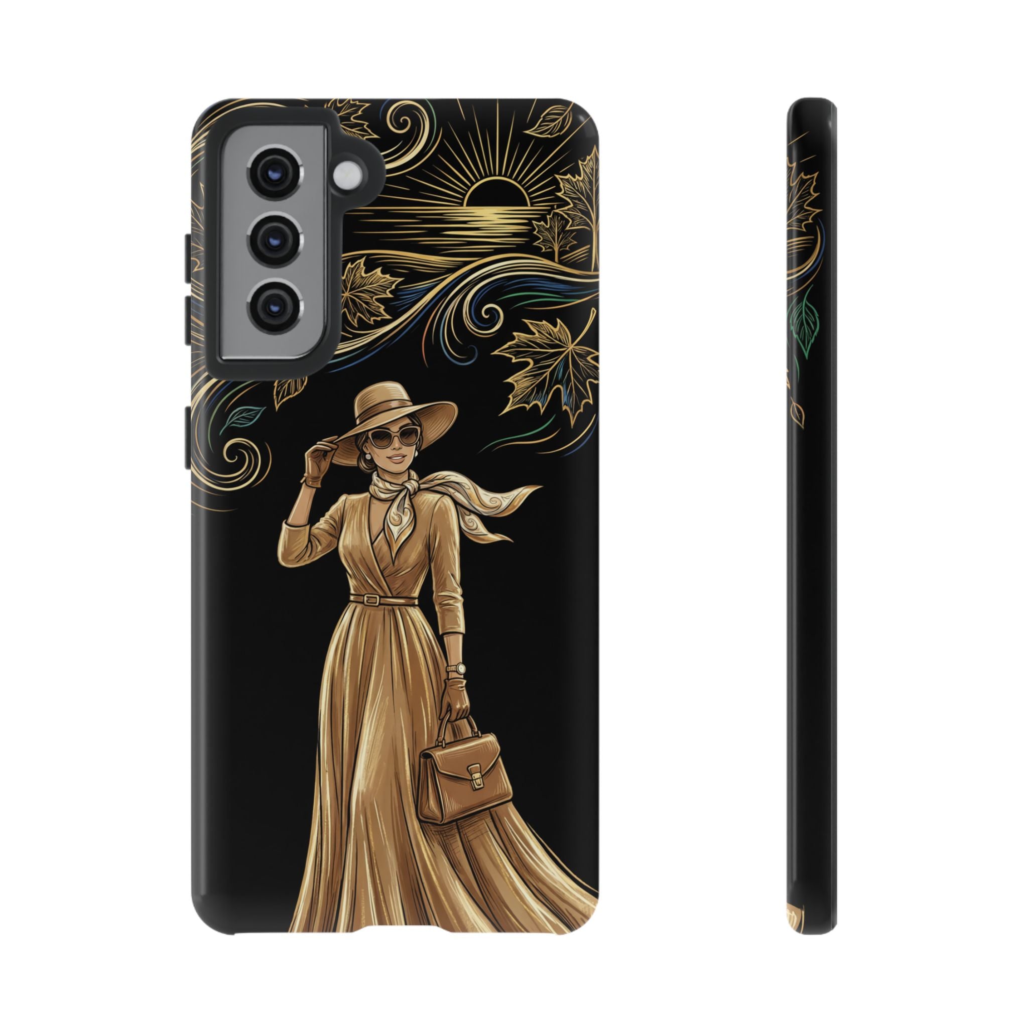 Vintage Autumn Lady Samsung Galaxy Phone Case