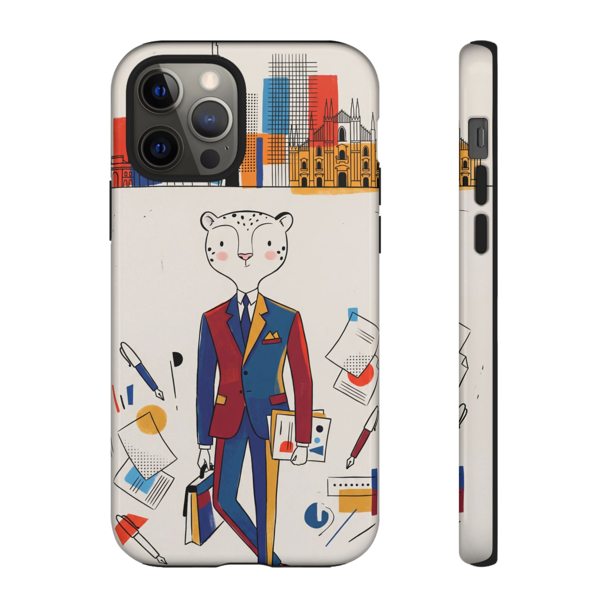 Leopard Executive Phone Case | Business Chic Illustrated