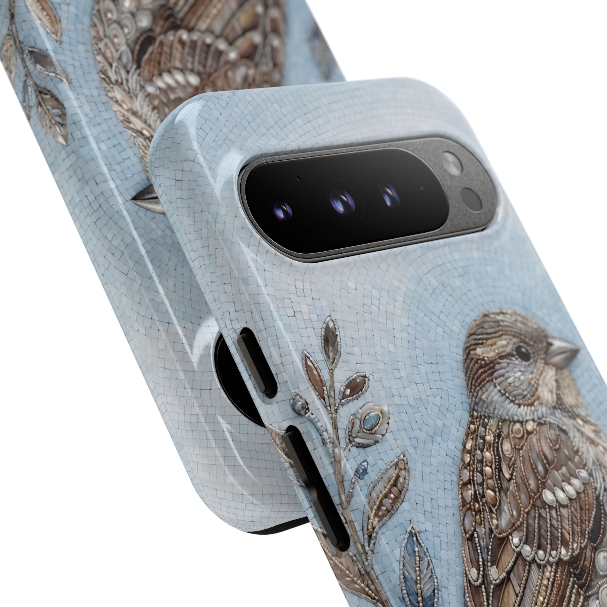 Bird Illustration Google Pixel Phone Case — Sparrow Art Tough Phone Cover