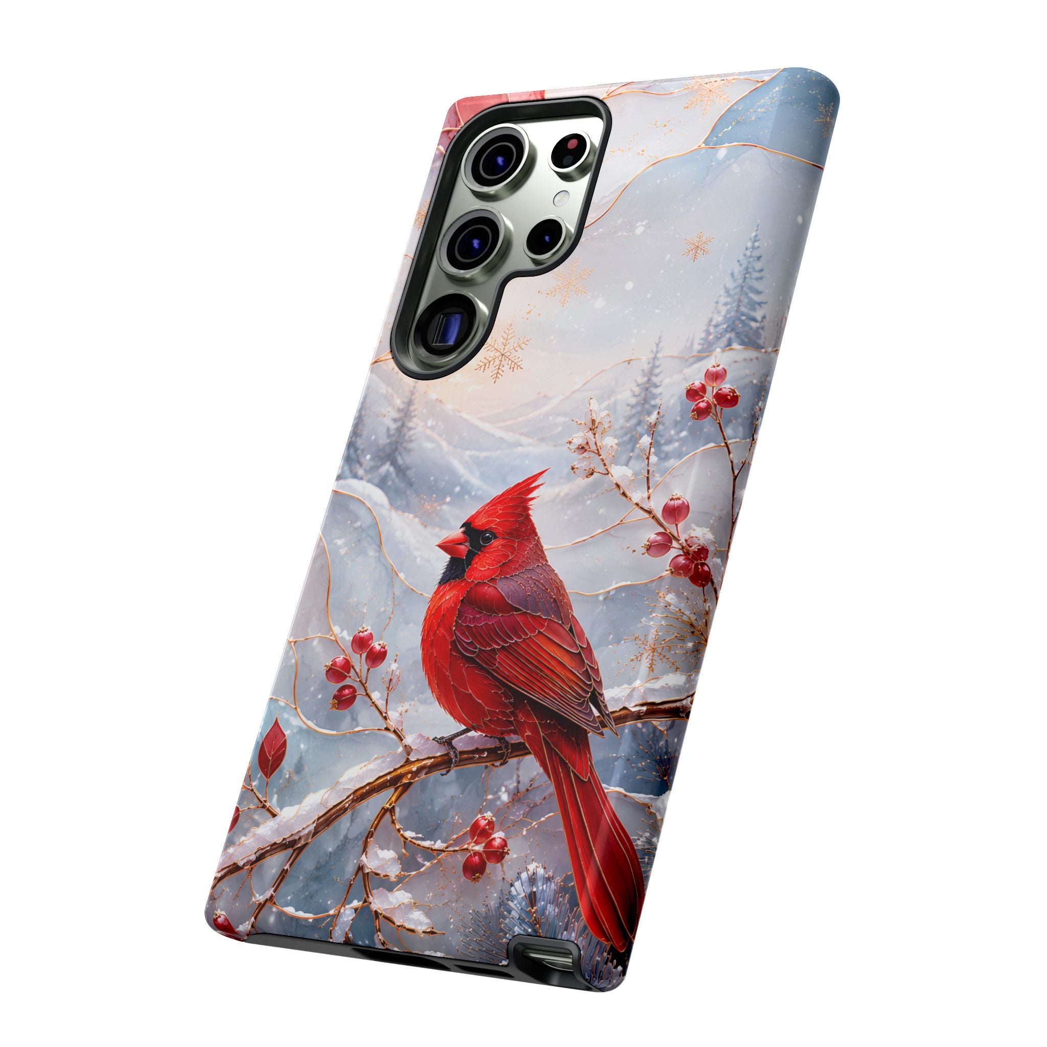 Cardinal Samsung Galaxy Phone Case | Winter Bird iPhone Case