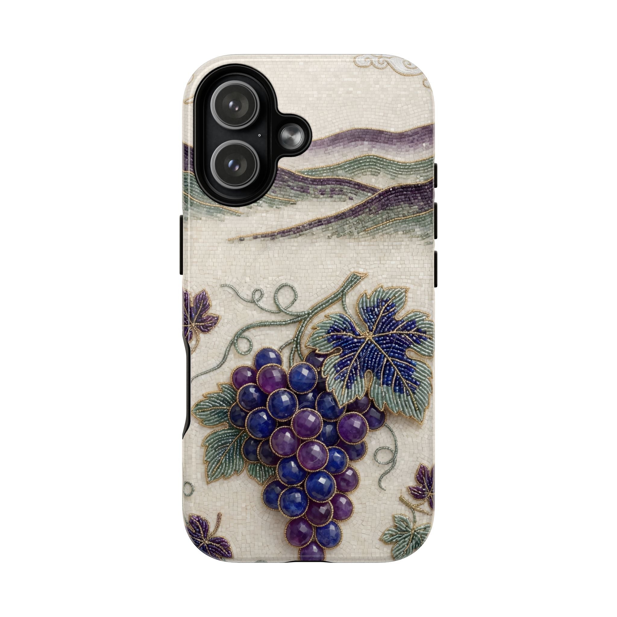 Vintage Grape MagSafe iPhone Case – Botanical Vineyard Art Phone Cover