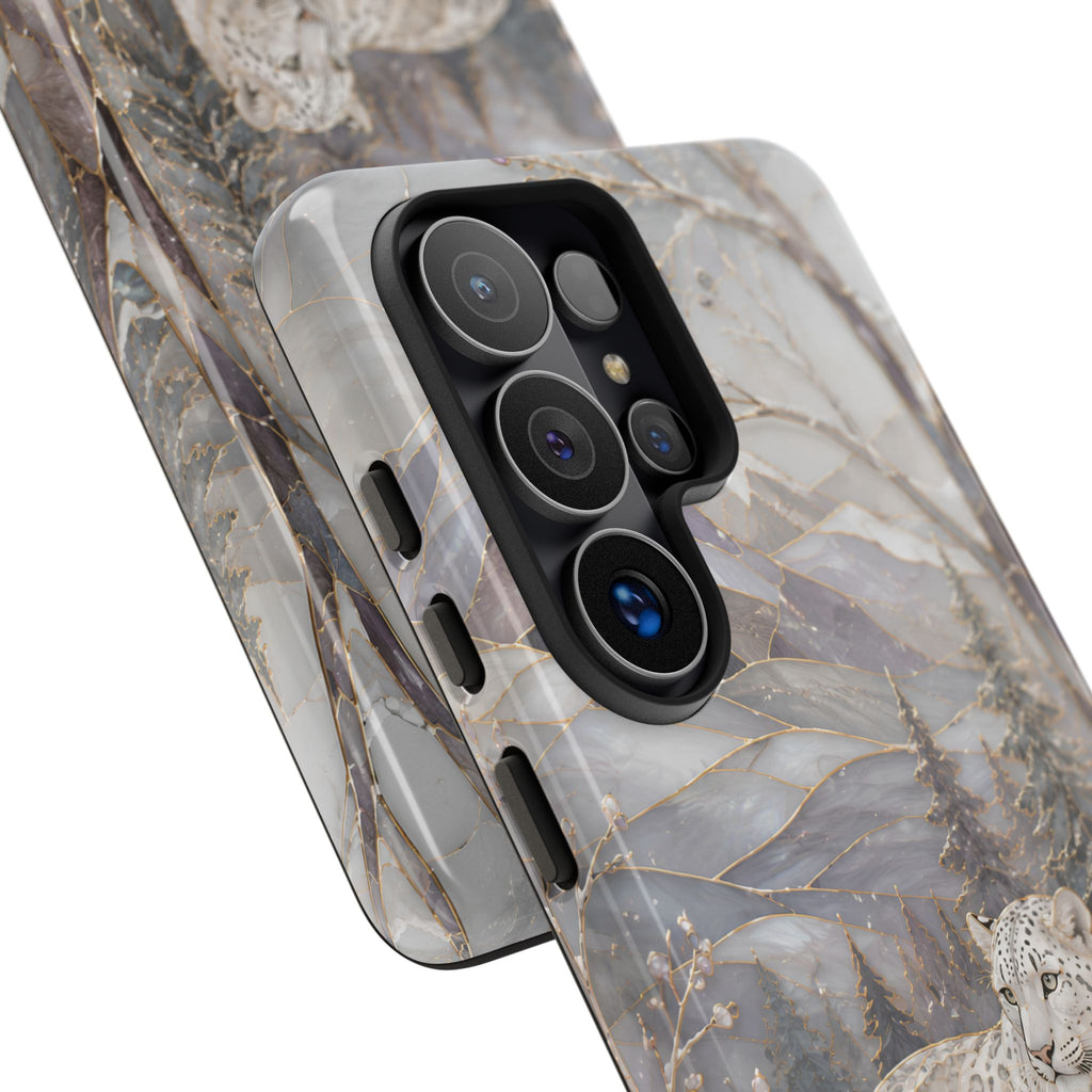 Snow Leopard Samsung Galaxy Phone Case | Winter Wildlife Phone Case