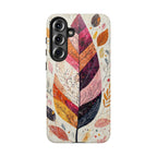Autumn Leaf Tough Samsung Galaxy Case | Watercolour Feathered Fall Design