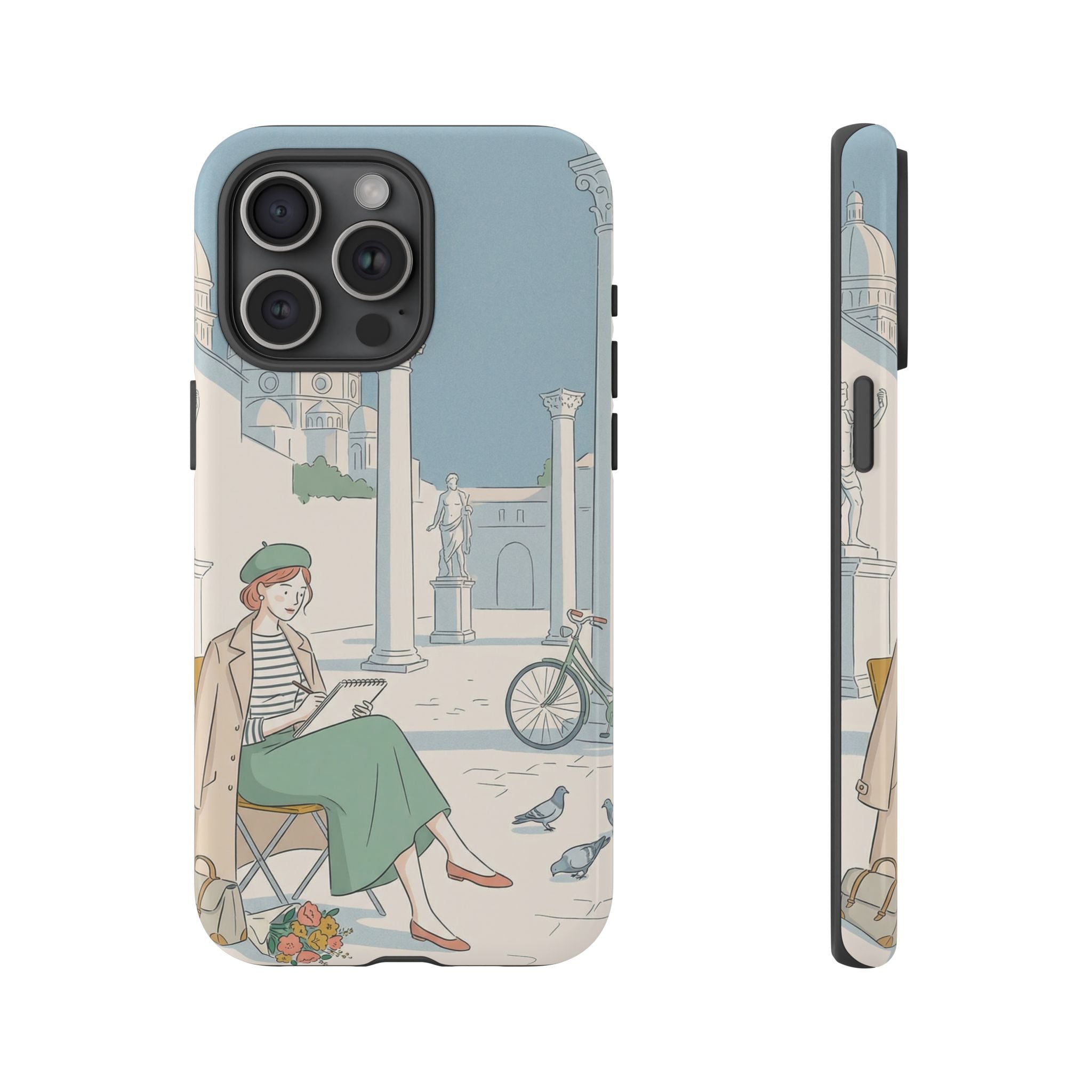 Florence Art Aesthetic iPhone Case | Renaissance Italy Travel Illustration