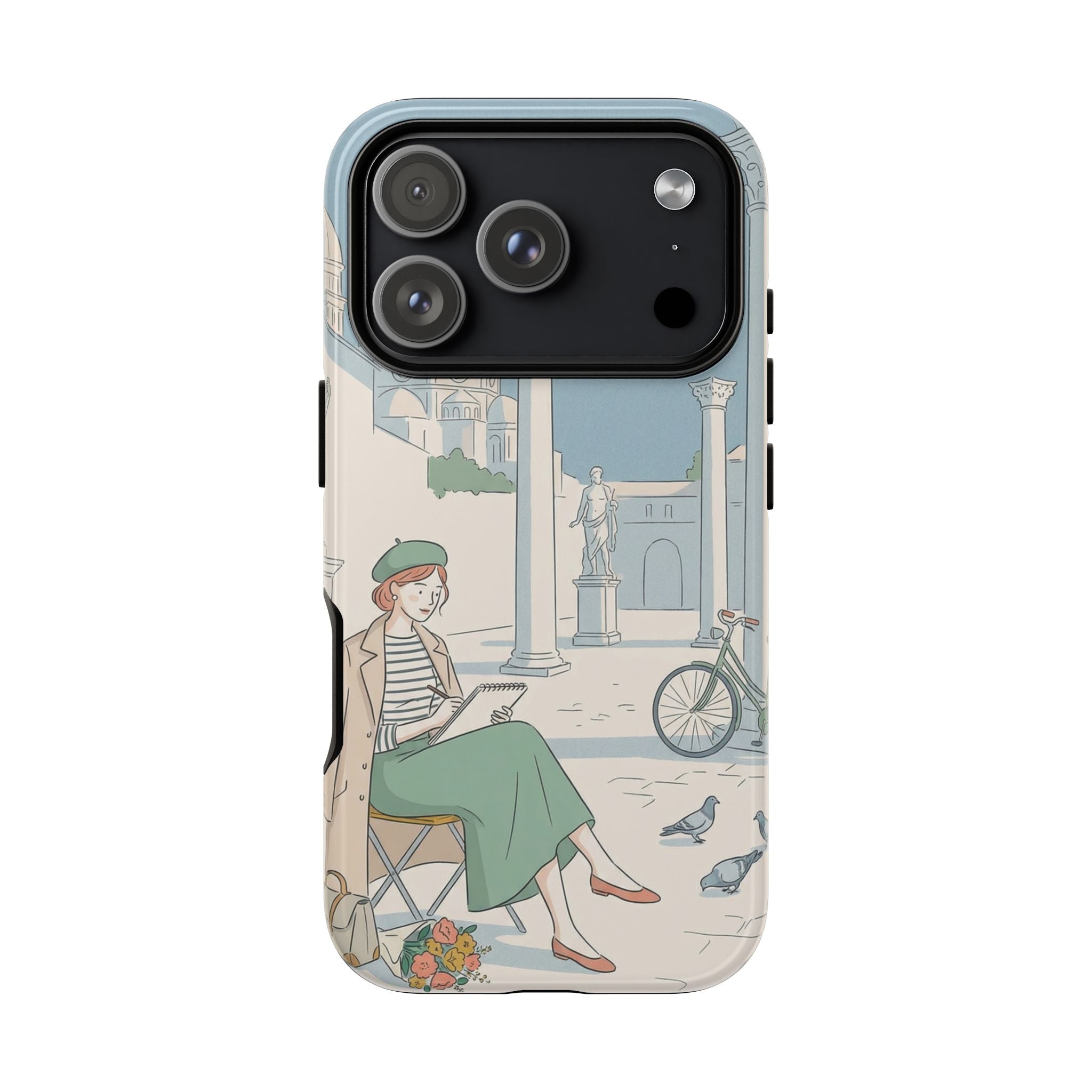 Florence Art Aesthetic iPhone Case | Renaissance Italy Travel Illustration