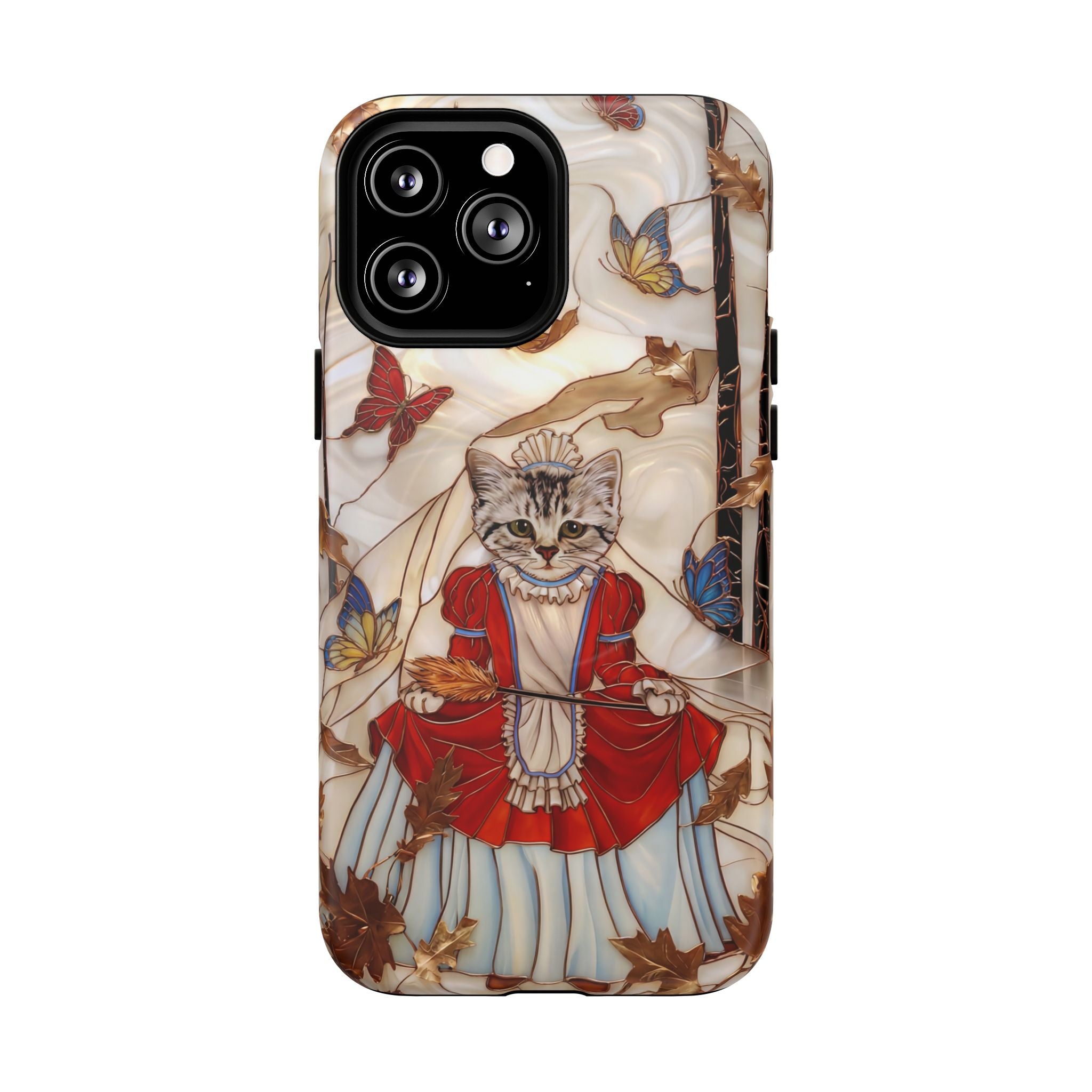 Custodia MagSafe per iPhone con motivo principessa gatto vintage