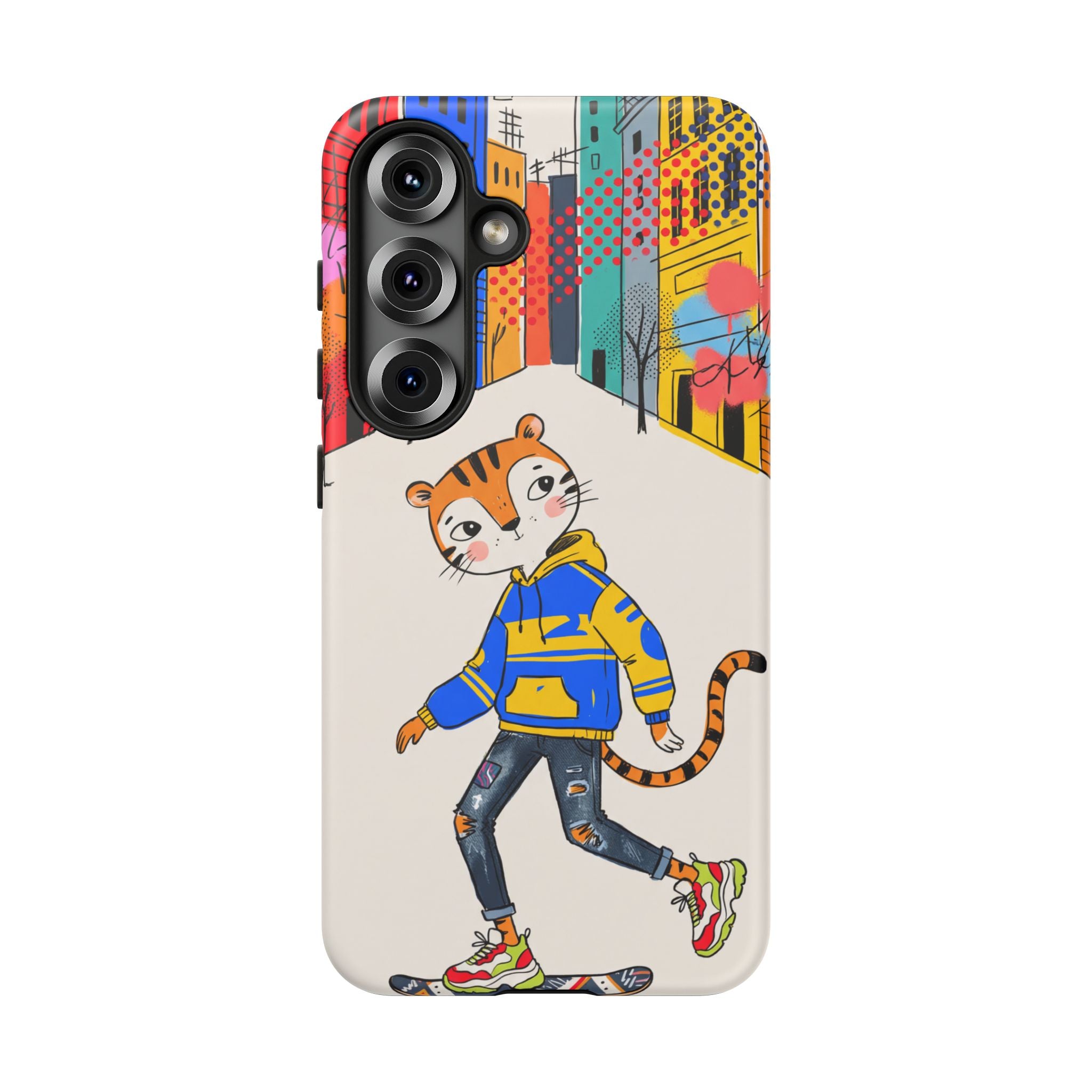 Skater Tiger Samsung Galaxy Phone Case