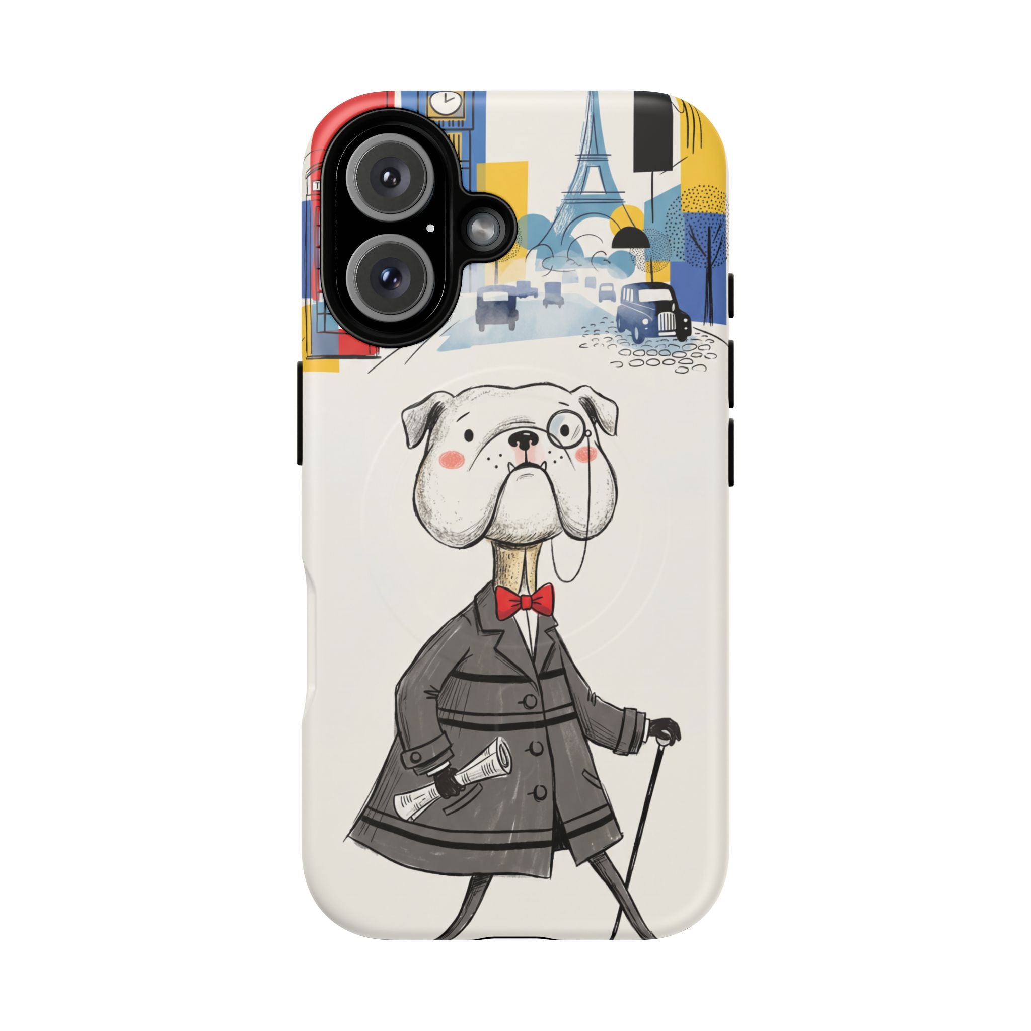 Vintage Dapper Gentleman Bulldog MagSafe iPhone Case
