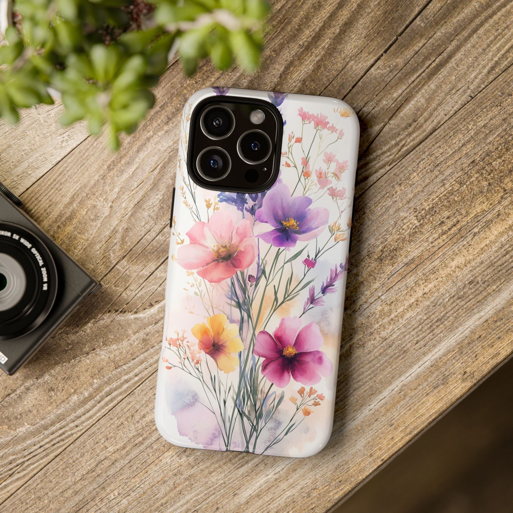Floral Watercolour iPhone Case | Pastel Bouquet