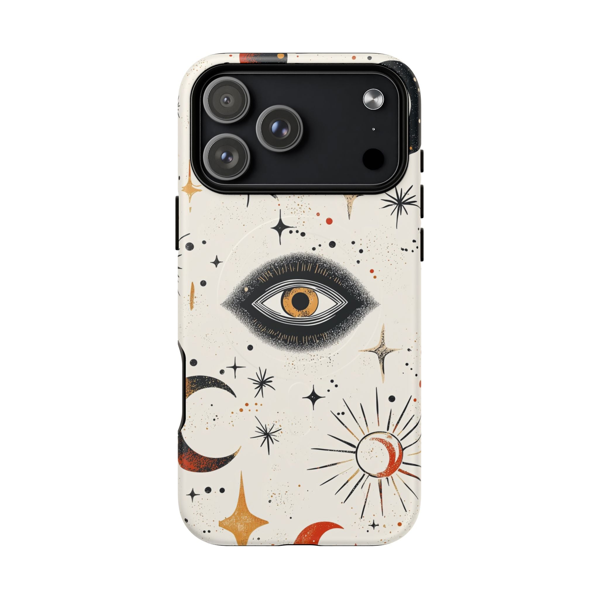 Custodia Mystic Eye MagSafe per iPhone | Luna e stelle celesti