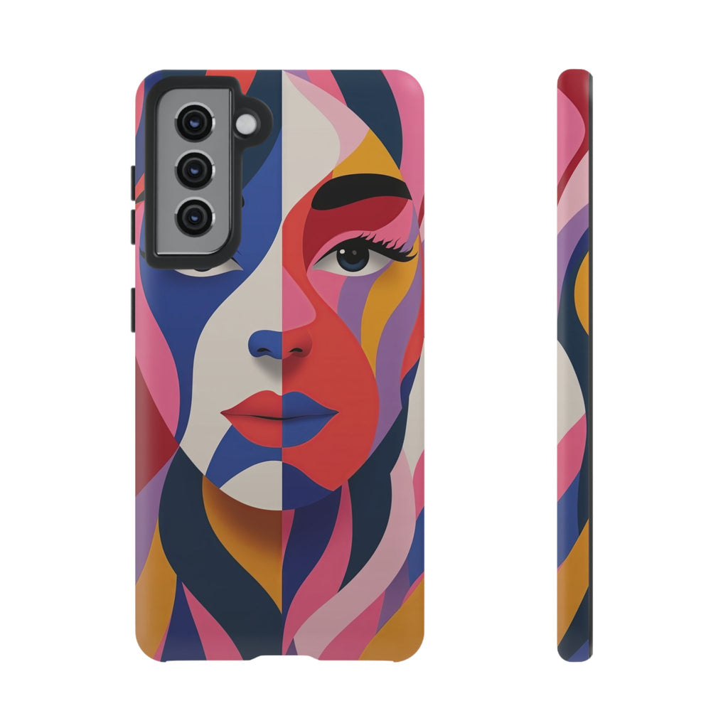 Abstract Colourful Face Samsung Galaxy Case | Vibrant Pop Art
