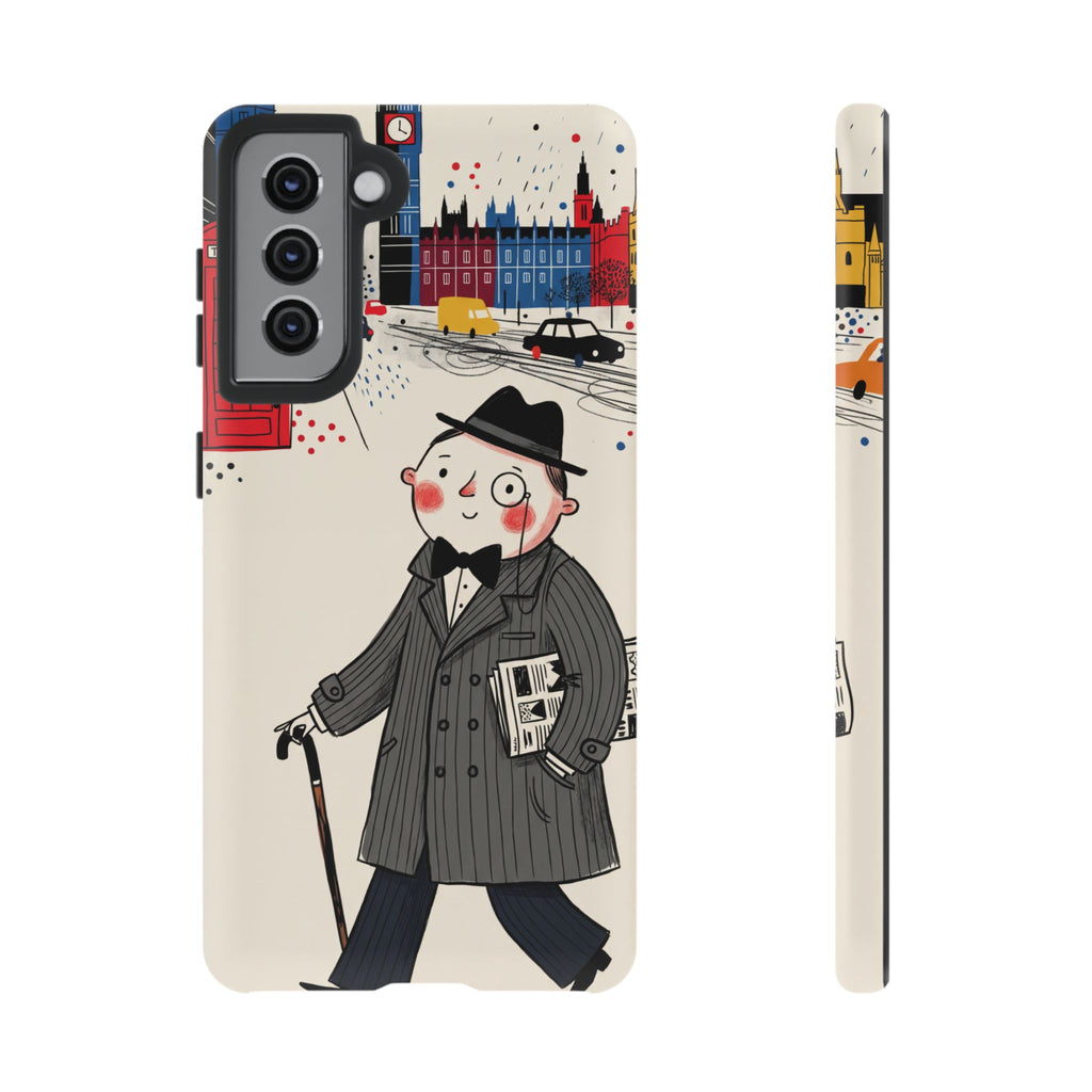 Detective in London Samsung Galaxy Phone Case