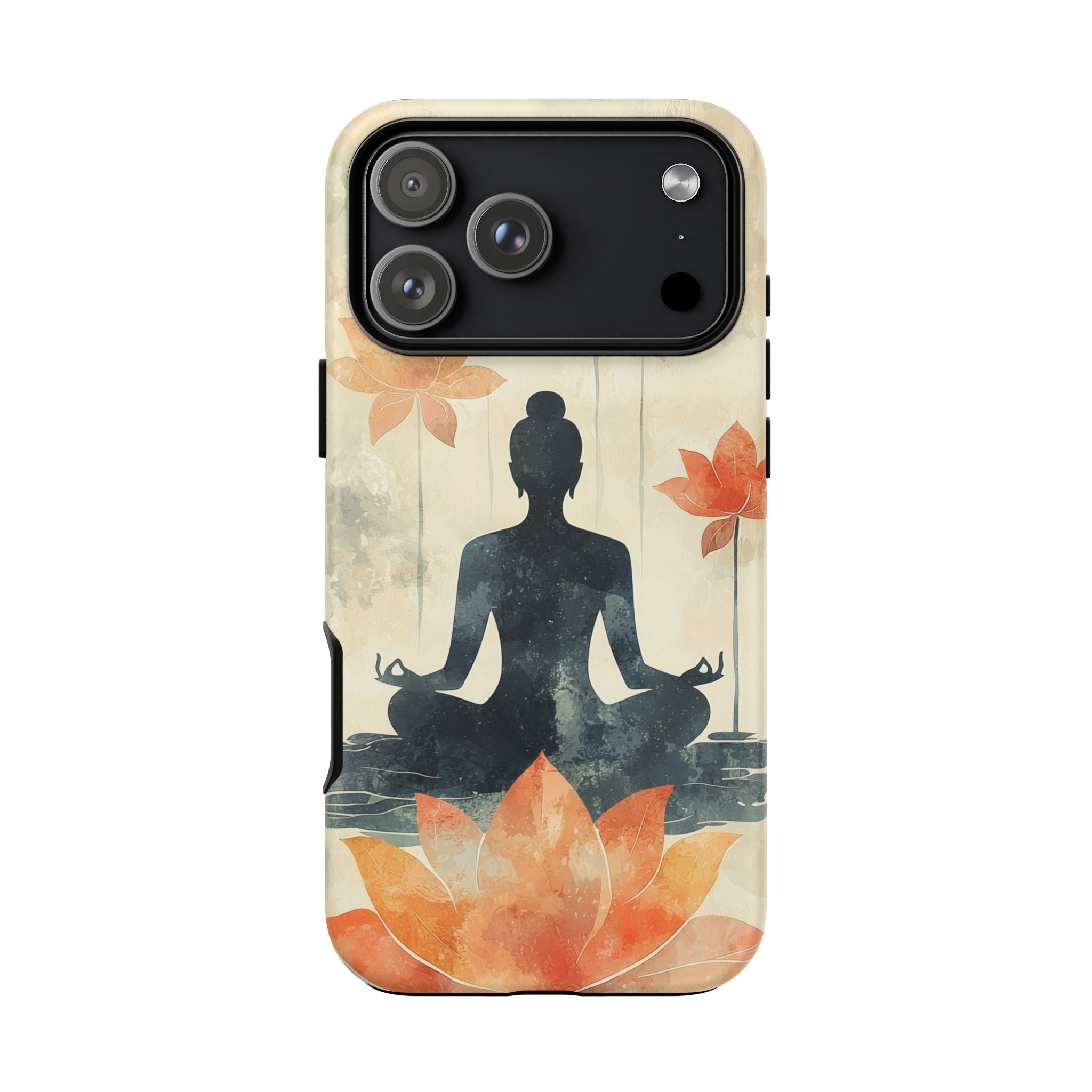 Yoga Lotus iPhone Case | Meditative Silhouette