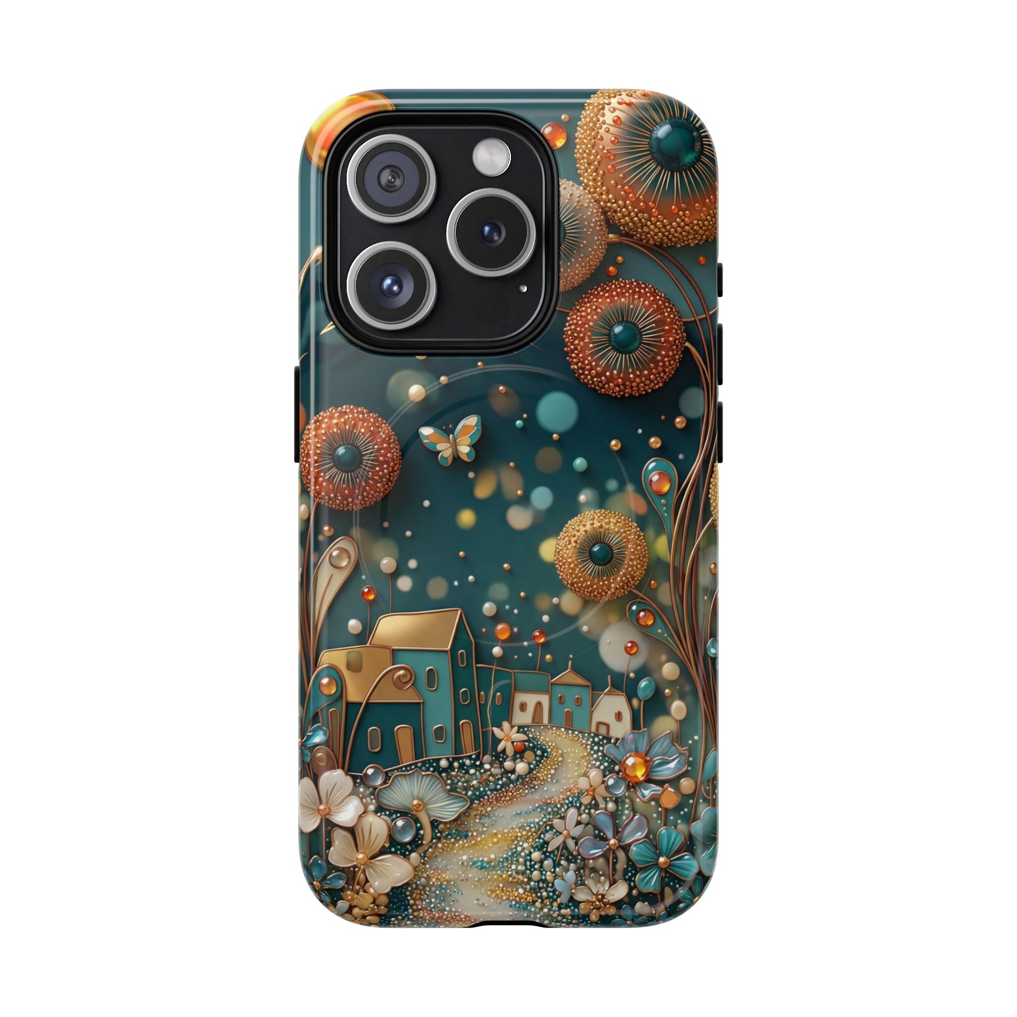 Custodia MagSafe per iPhone con fantasia floreale | Design Dreamy Cottage Garden