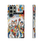 Custodia per Samsung Galaxy Illustrata Trio Musicale | Cover Colorata con Band Jazz