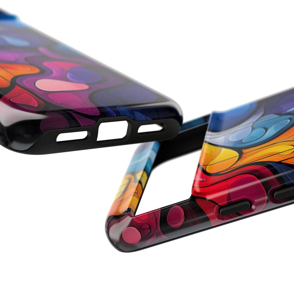 Abstract Colourful Drop Google Pixel Case — Vibrant Stained-Glass