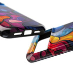 Abstract Colourful Drop Google Pixel Case — Vibrant Stained-Glass
