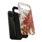 Poinsettia Google Pixel Phone Case | Christmas Floral Cover