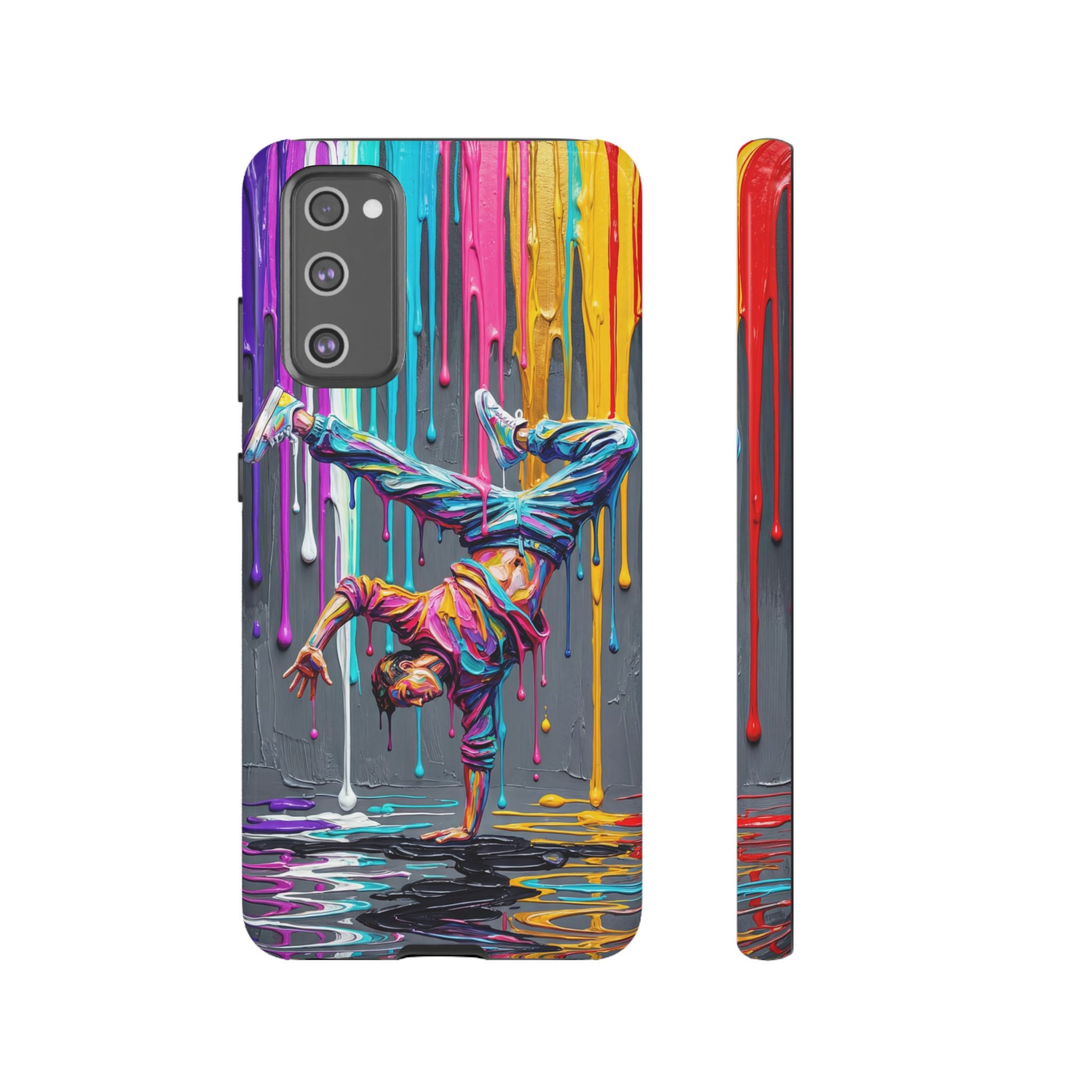 Colorful Breakdancer Graffiti Tough Samsung Galaxy Phone Case
