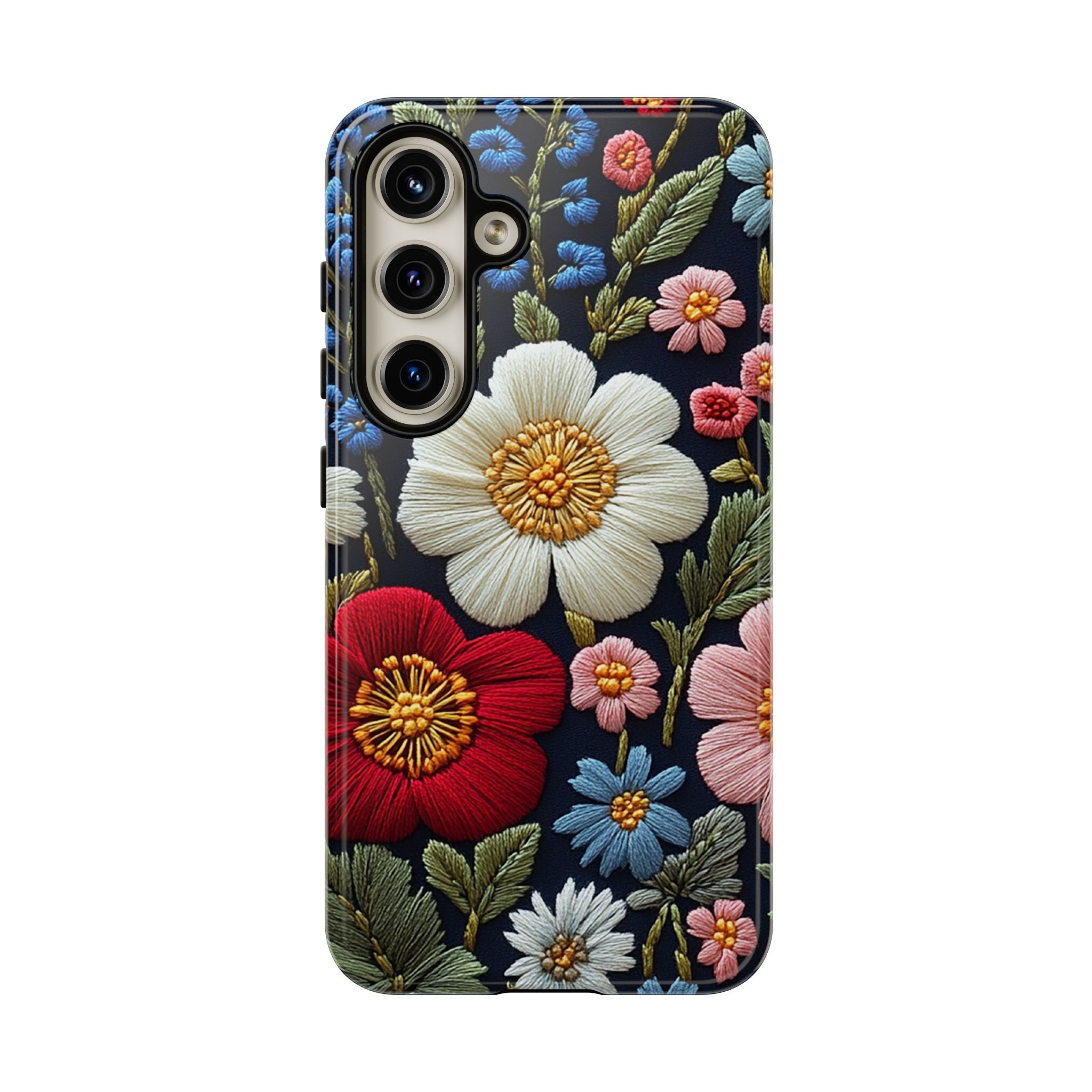 Floral Embroidered Garden Samsung Galaxy Case