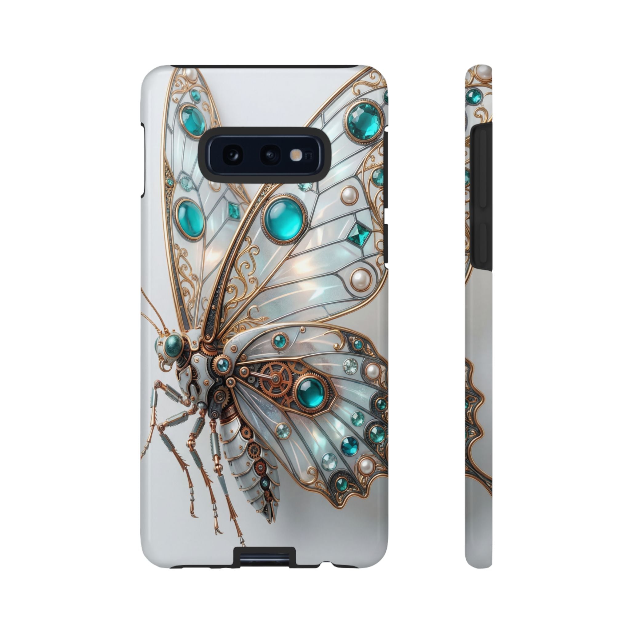 Butterfly Gem Phone Case — Steampunk Teal Jewel Samsung Galaxy Case