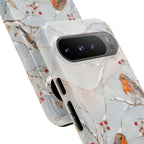 Robin Bird Google Pixel Phone Case | Winter Berries Phone Case