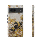 Golden Bee Google Pixel Phone Case | Floral Moon Phone Protector