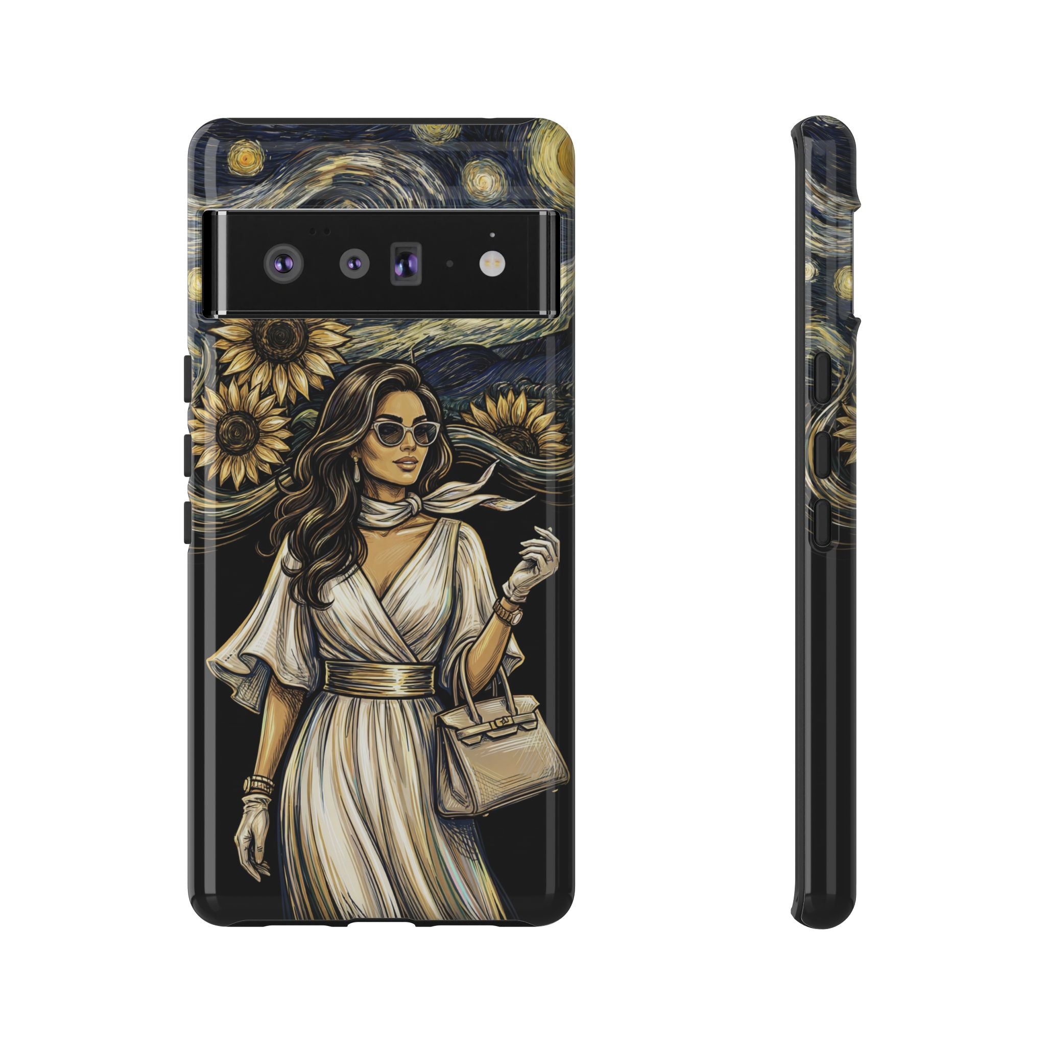Van Gogh Night Sunflowers Google Pixel Phone Case | Chic Woman Art