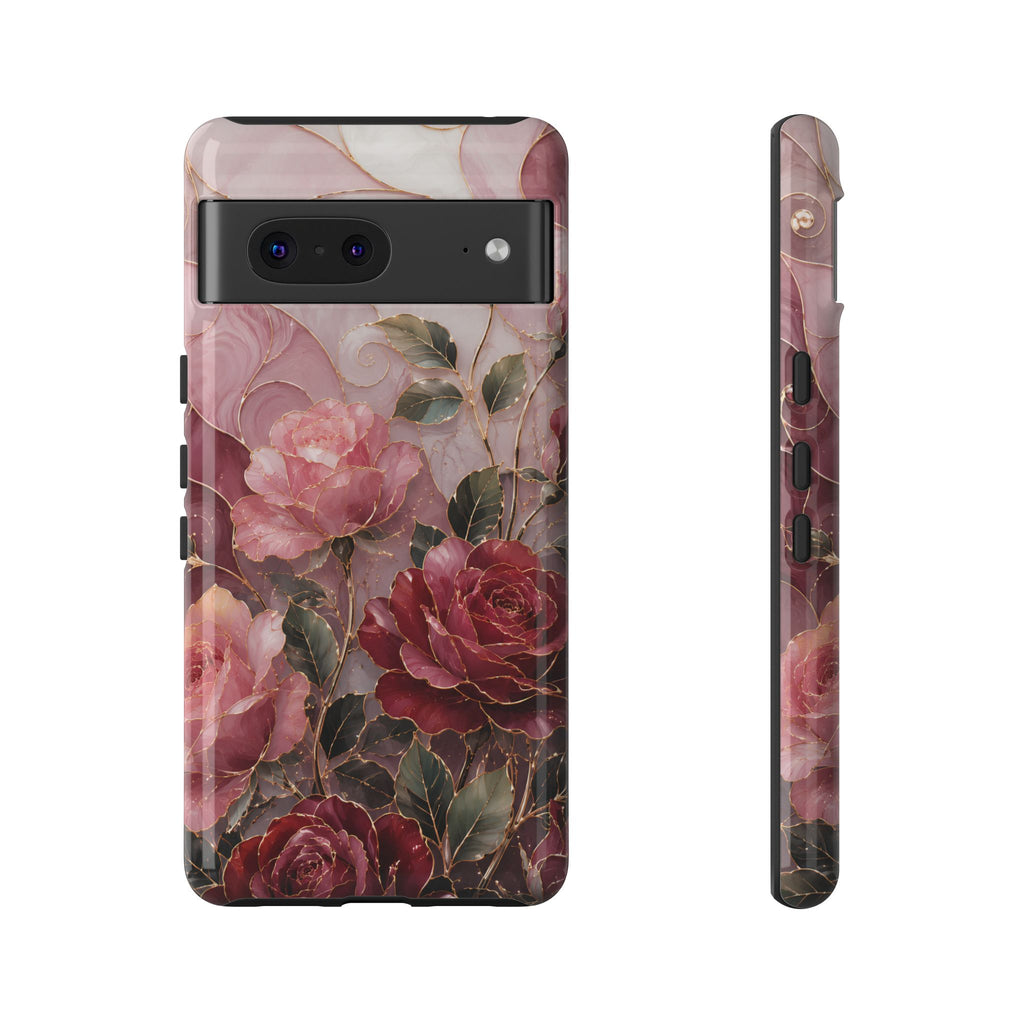 Vintage Rose Google Pixel Phone Case | Floral Bouquet Art Cover
