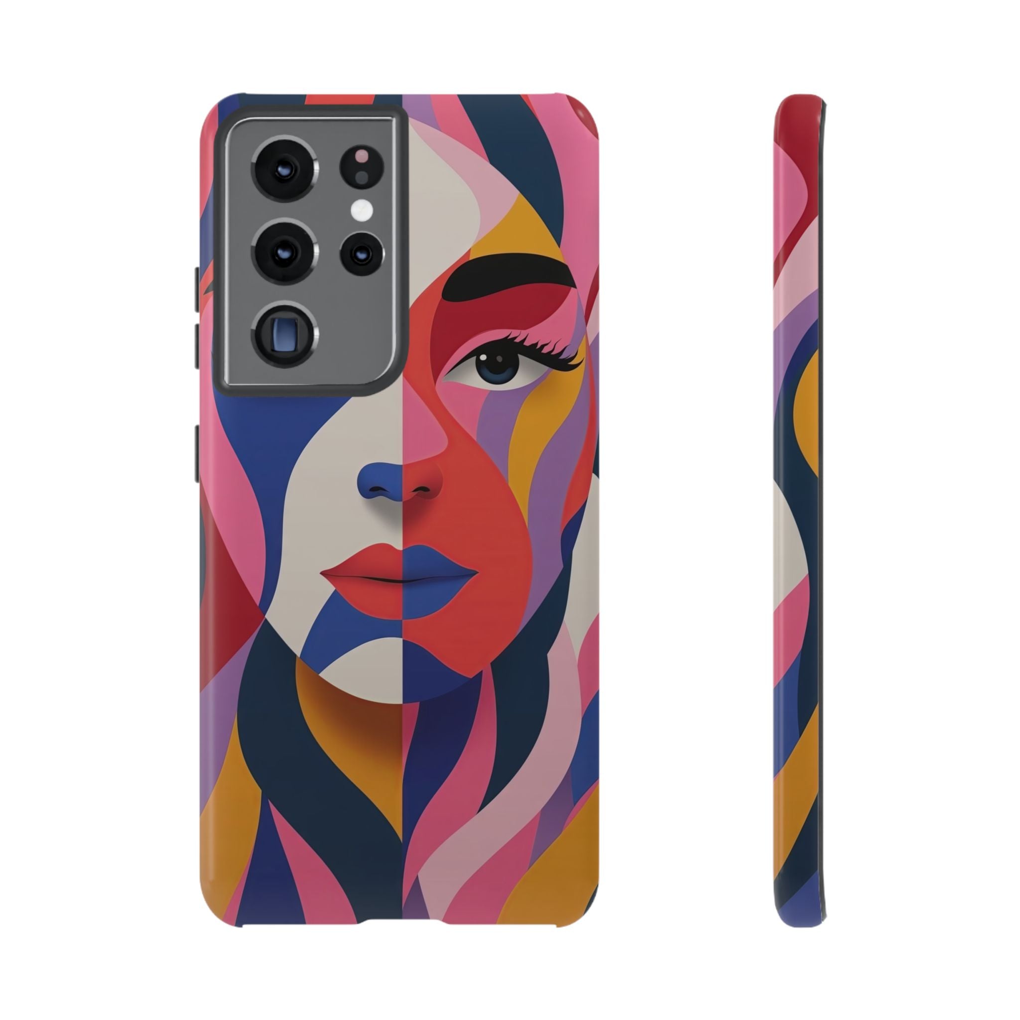 Abstract Colourful Face Samsung Galaxy Case | Vibrant Pop Art