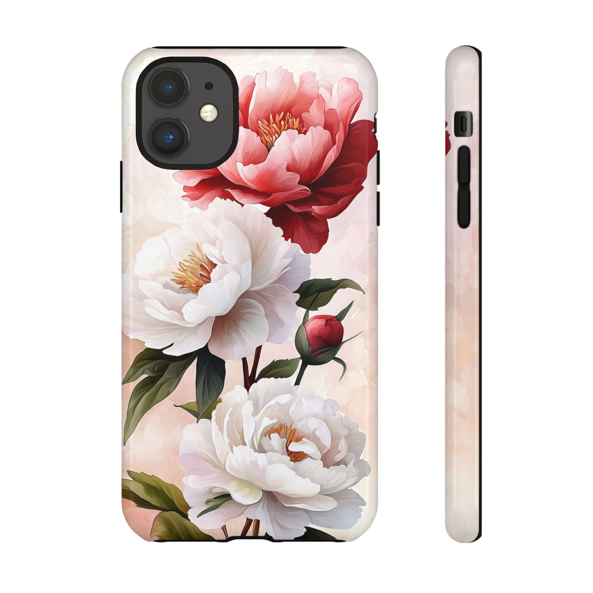 Floral Peony Tough iPhone Case