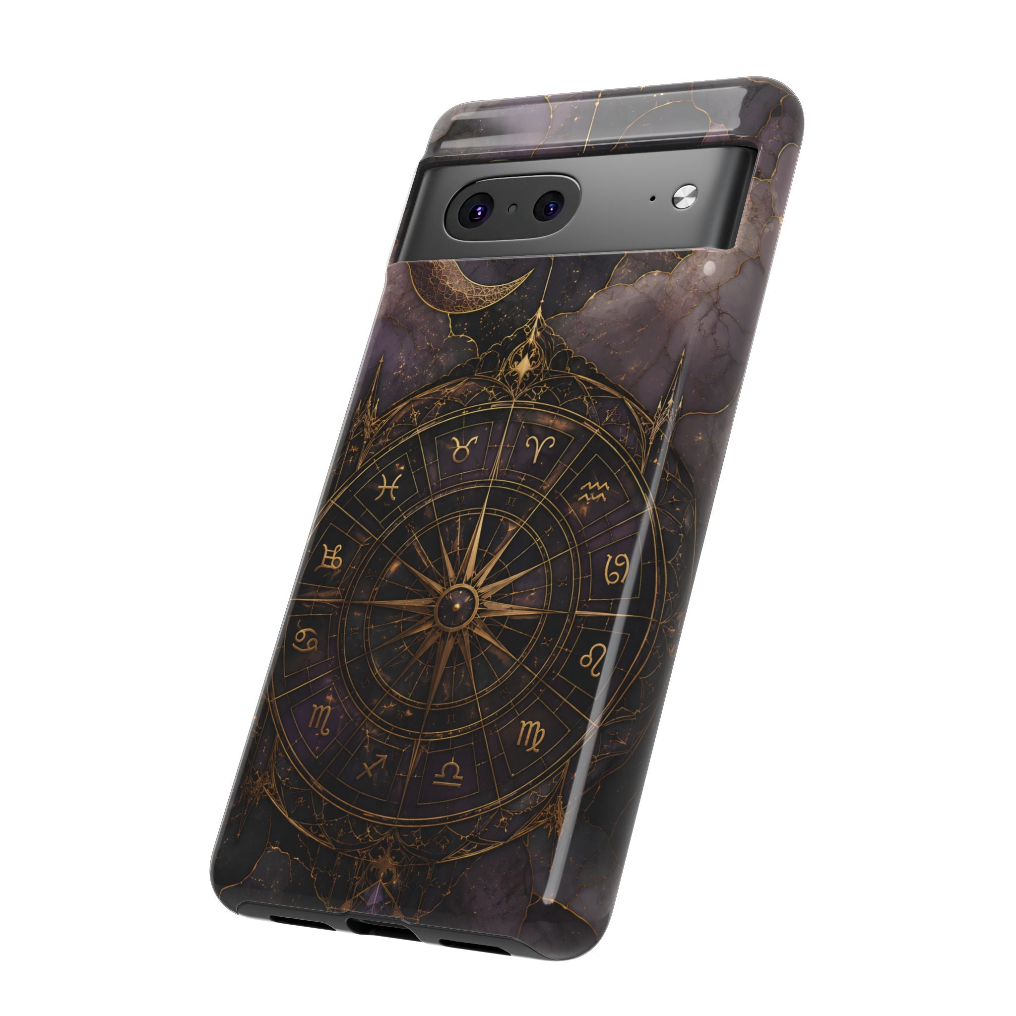Vintage Astrology Compass Google Pixel Phone Case | Celestial Zodiac Phone Case