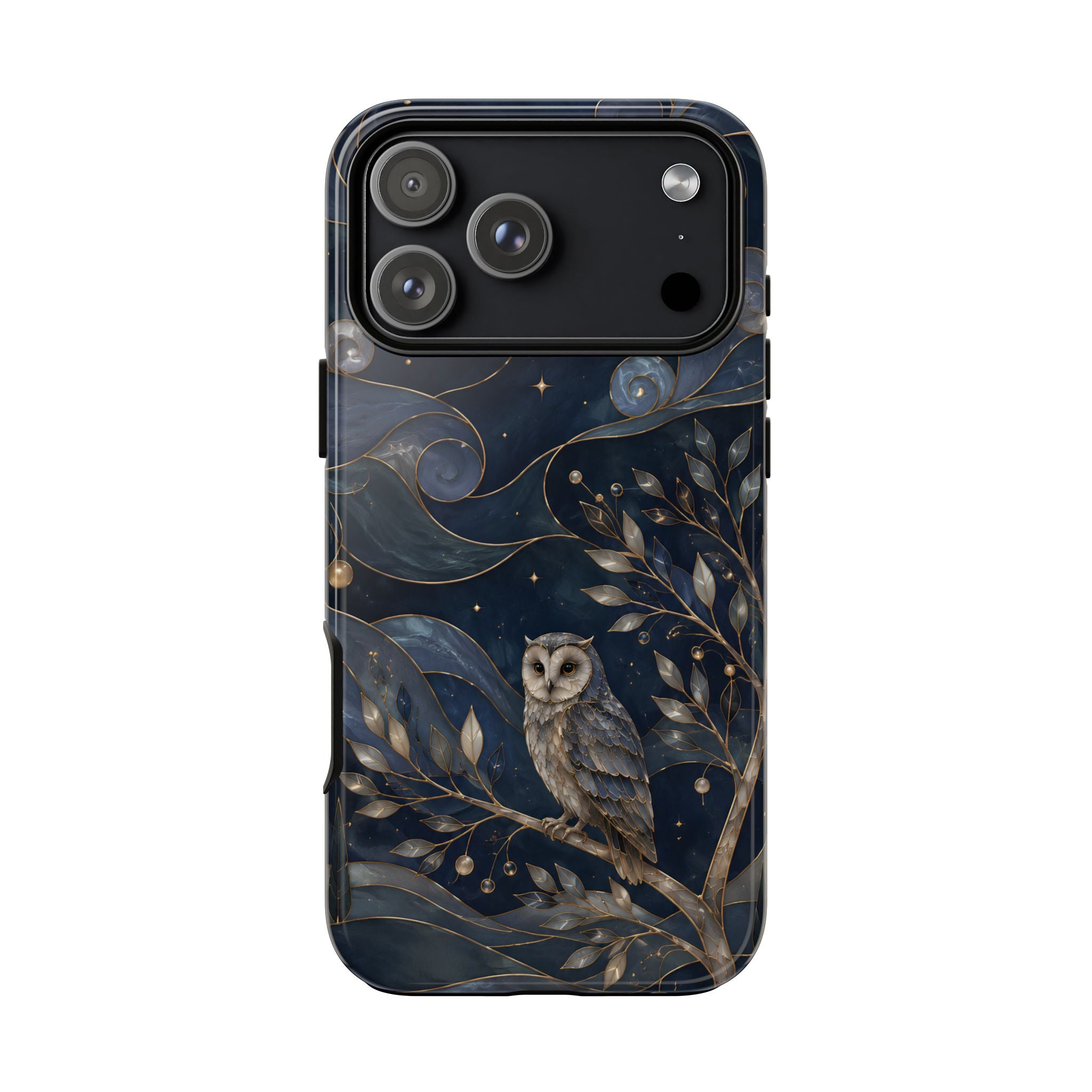 Barn Owl iPhone Case | Midnight Forest Art Cover