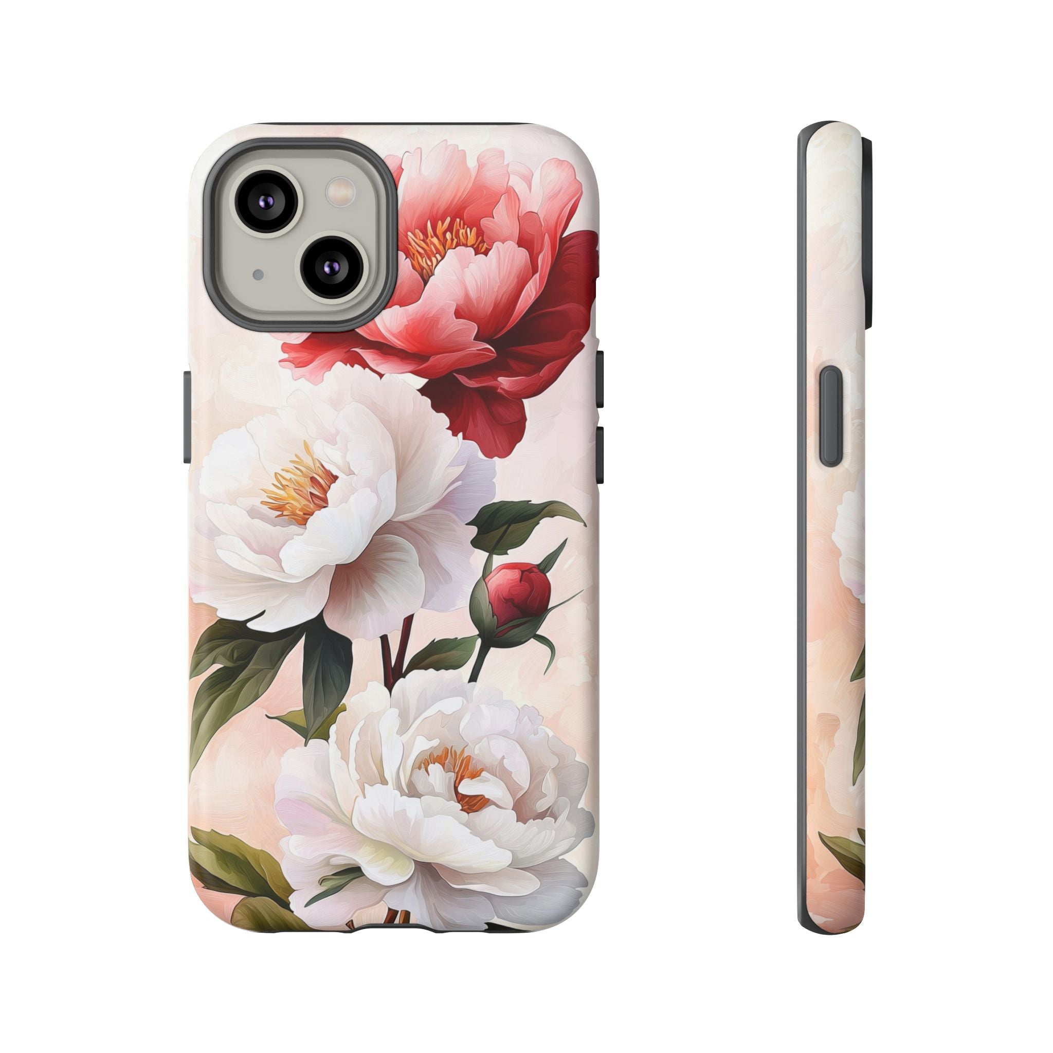 Floral Peony Tough iPhone Case