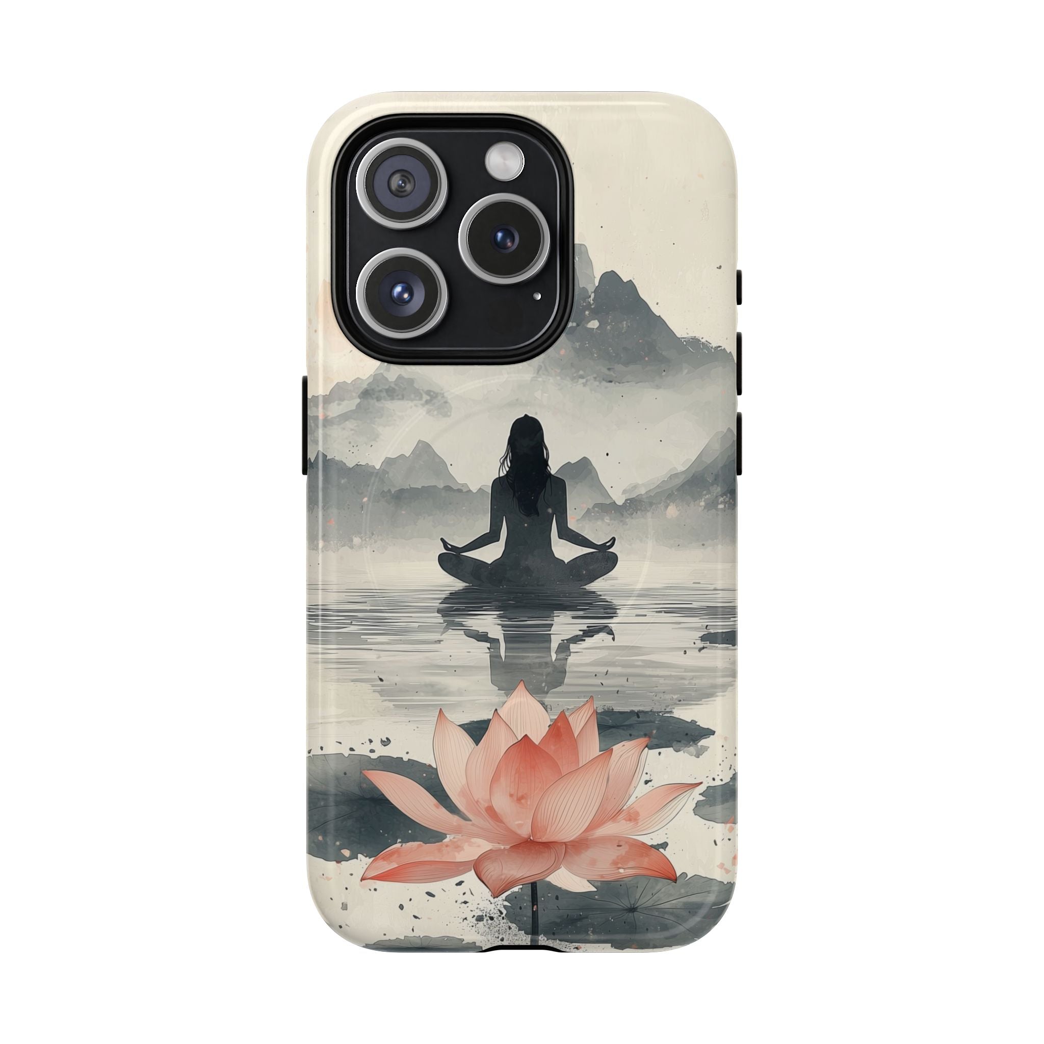 Zen Yoga Meditation Lotus MagSafe iPhone Case