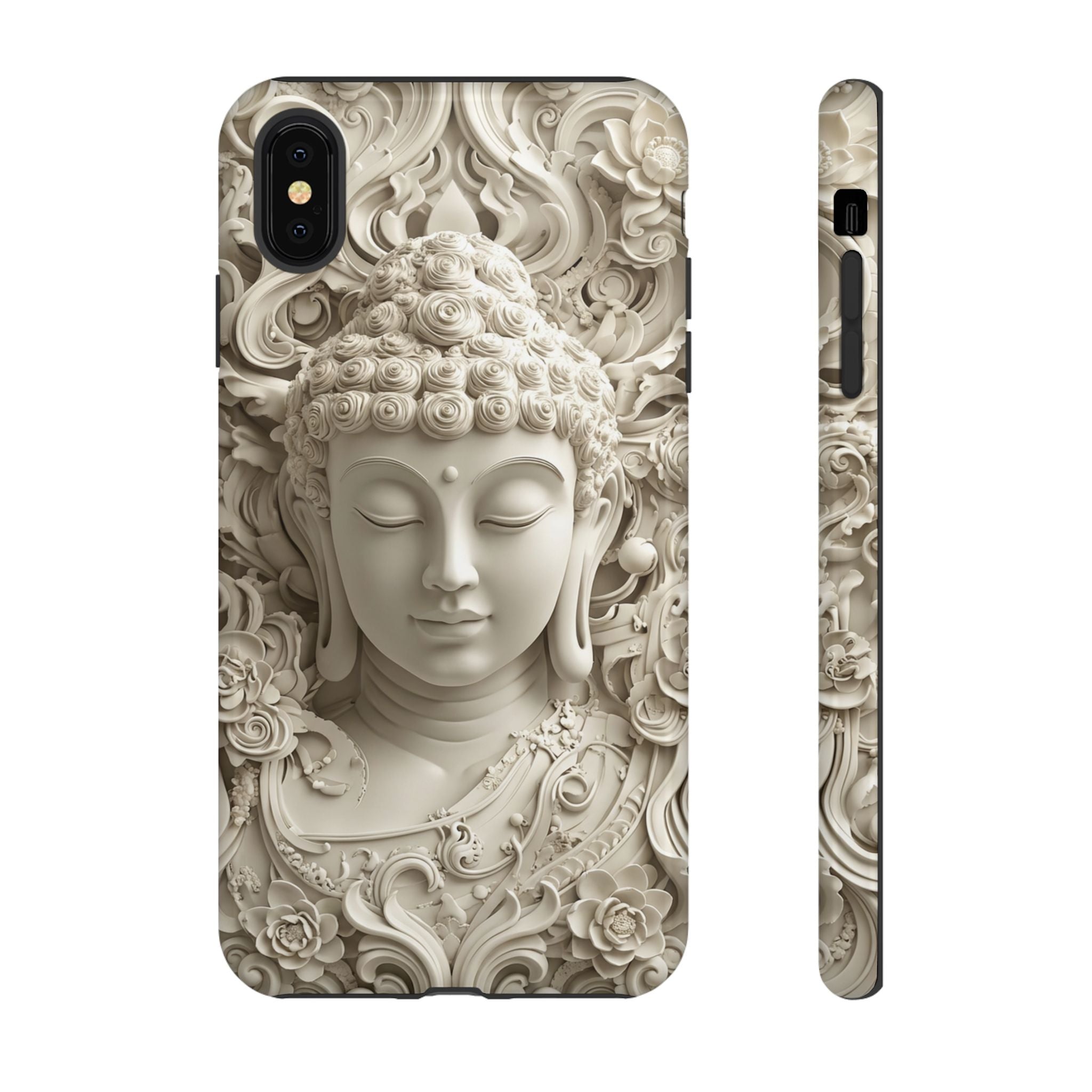 Buddha Relief iPhone Case — Serene Zen Protective Phone Cover