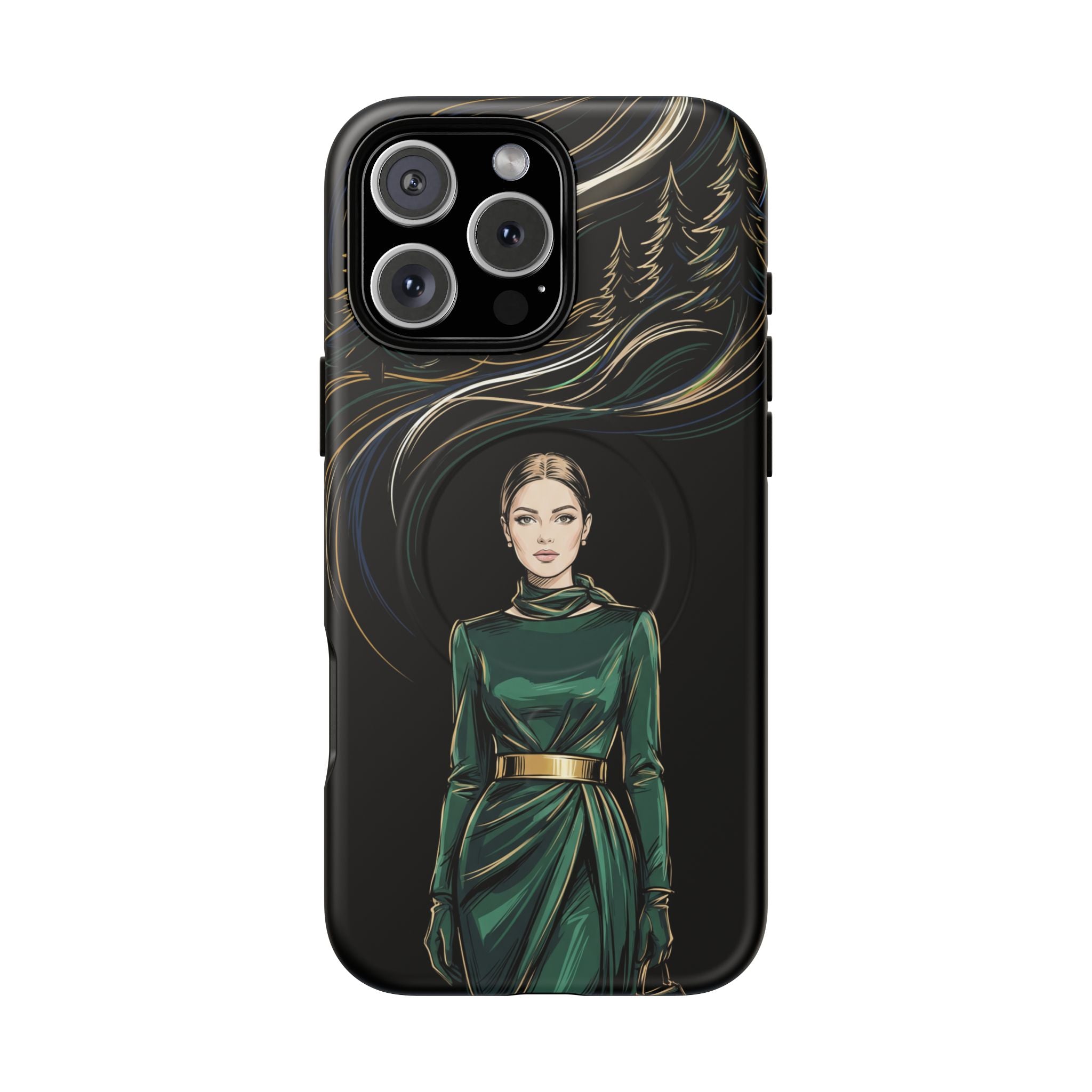 Elegant Forest Woman MagSafe iPhone Case