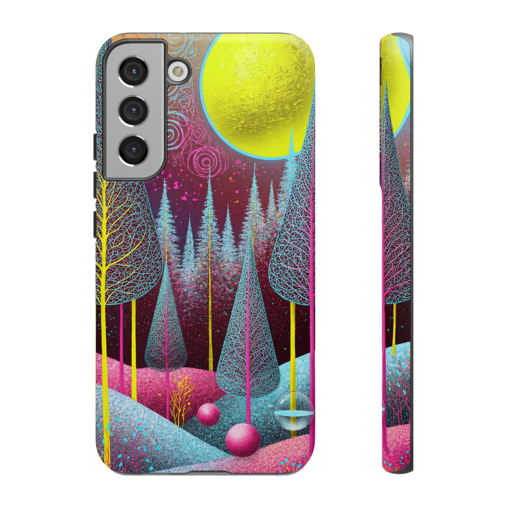 Neon Dreamscape Forest Samsung Galaxy Case