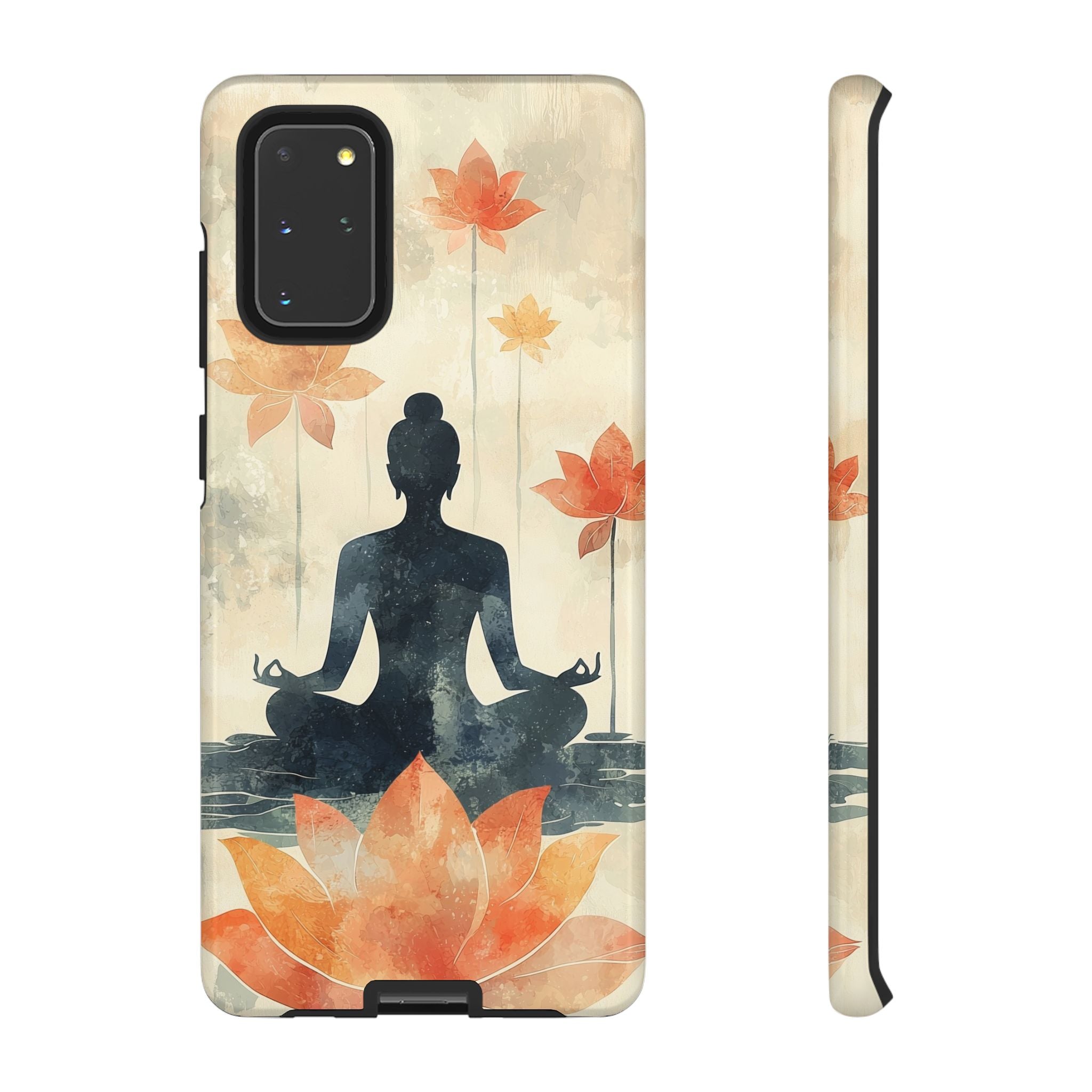 Yoga Lotus Samsung Galaxy Case | Meditative Silhouette
