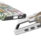 Cute Jungle Cats Samsung Galaxy Phone Case | Colorful Animal Safari Protective Case