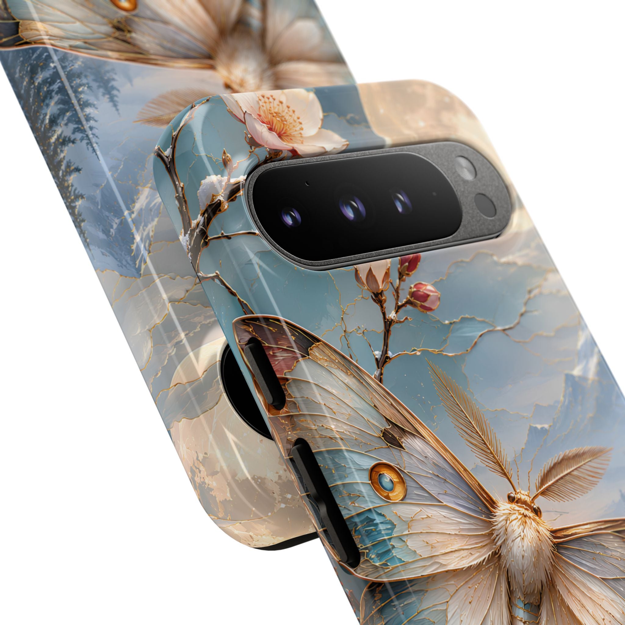 Luna Moth Google Pixel Phone Case | Cherry Blossom Phone Case