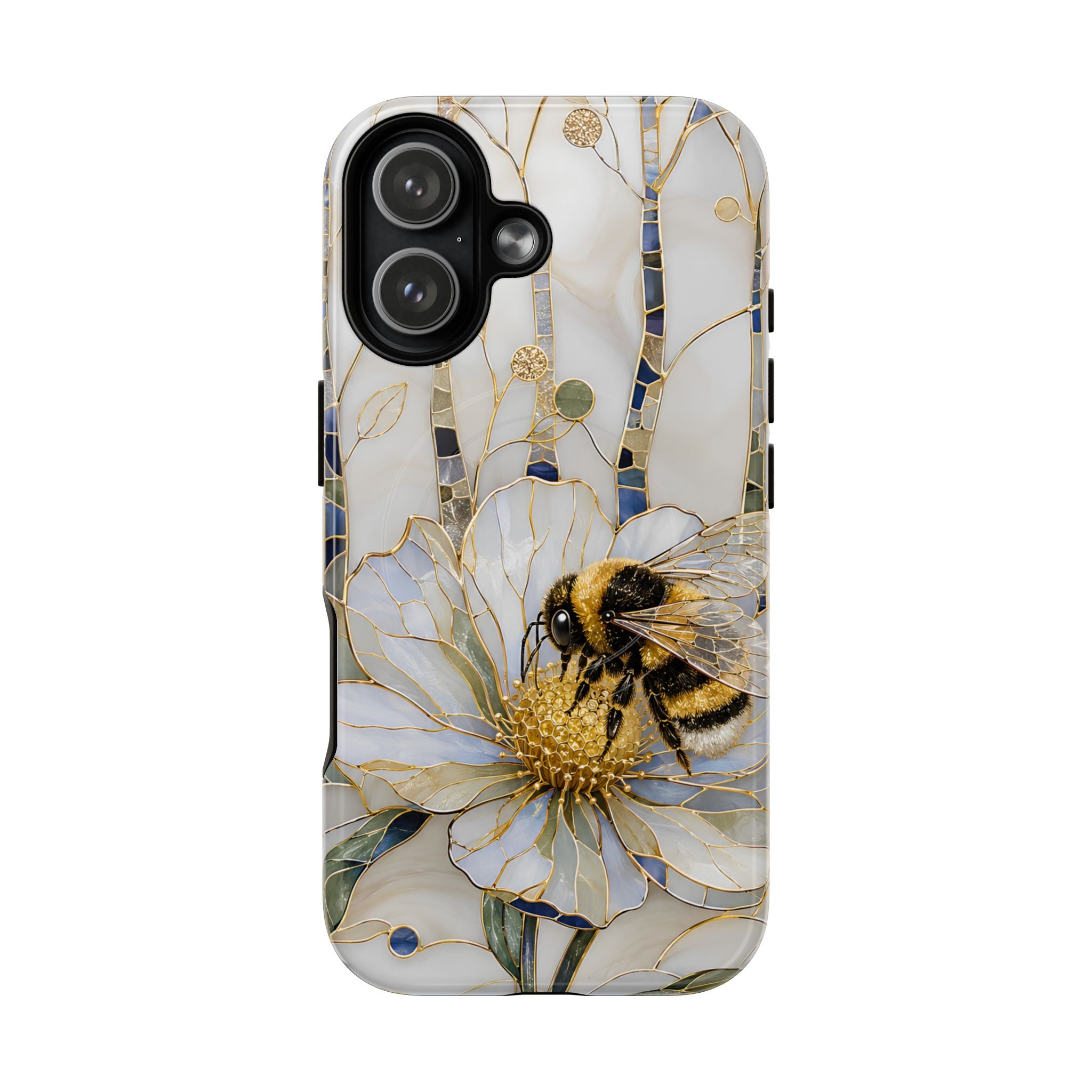 Bumblebee on White Flower Tough MagSafe Case