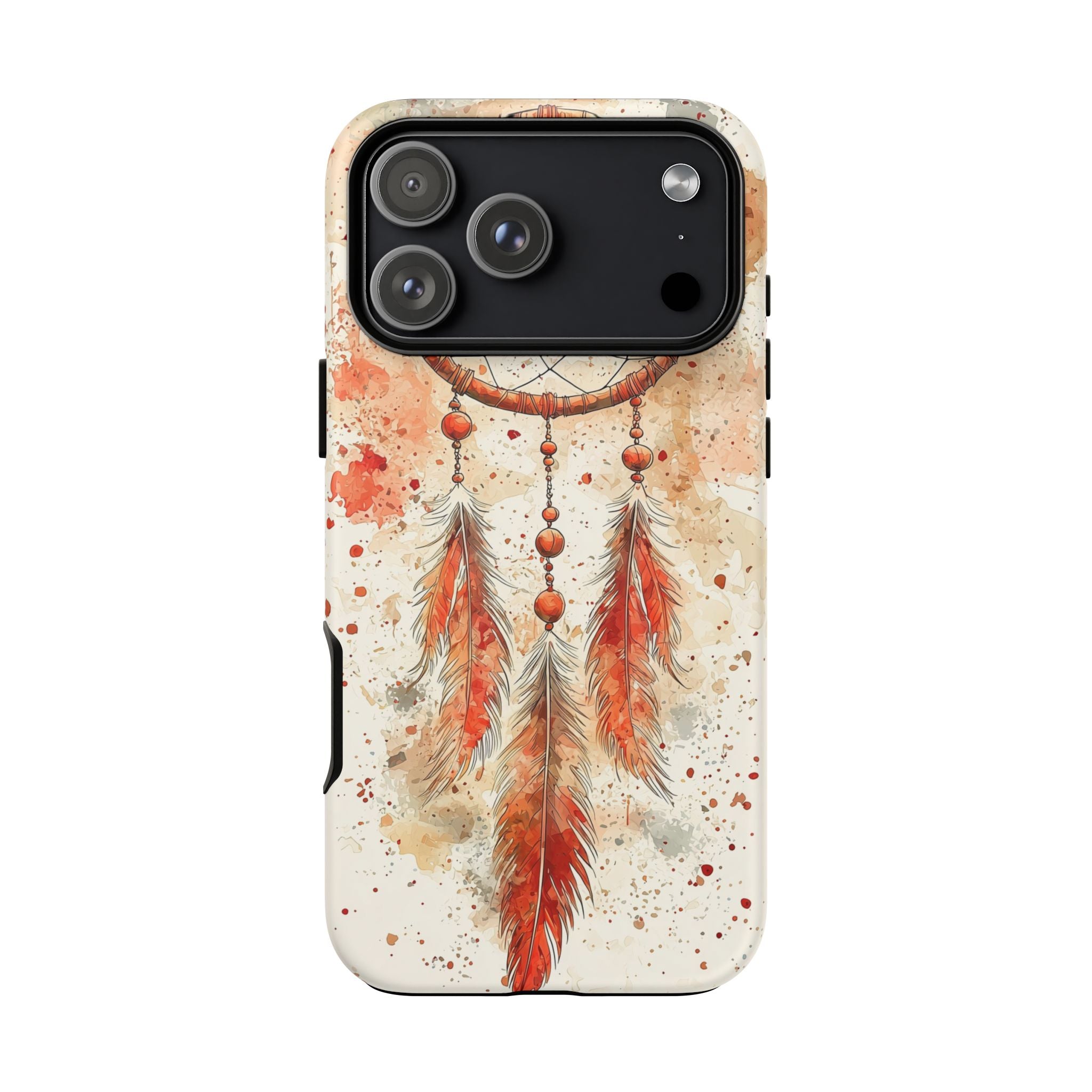 Dreamcatcher Tough iPhone Case | Watercolour Feather