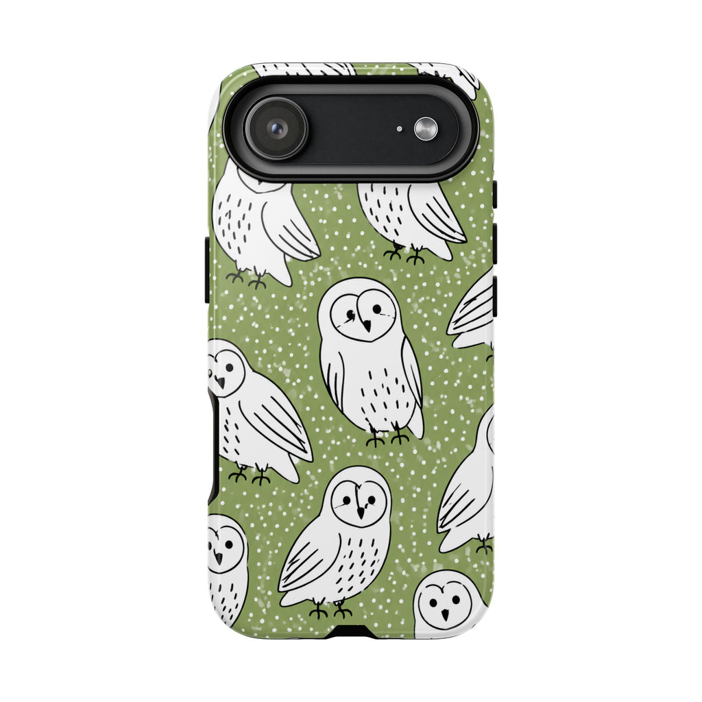 Barn Owl iPhone Case | Woodland Owl Pattern Cover