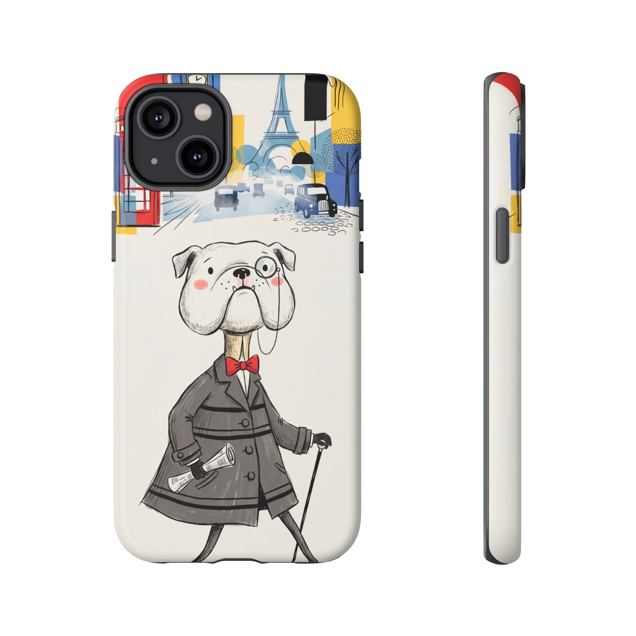 Vintage Dapper Gentleman Bulldog iPhone Case