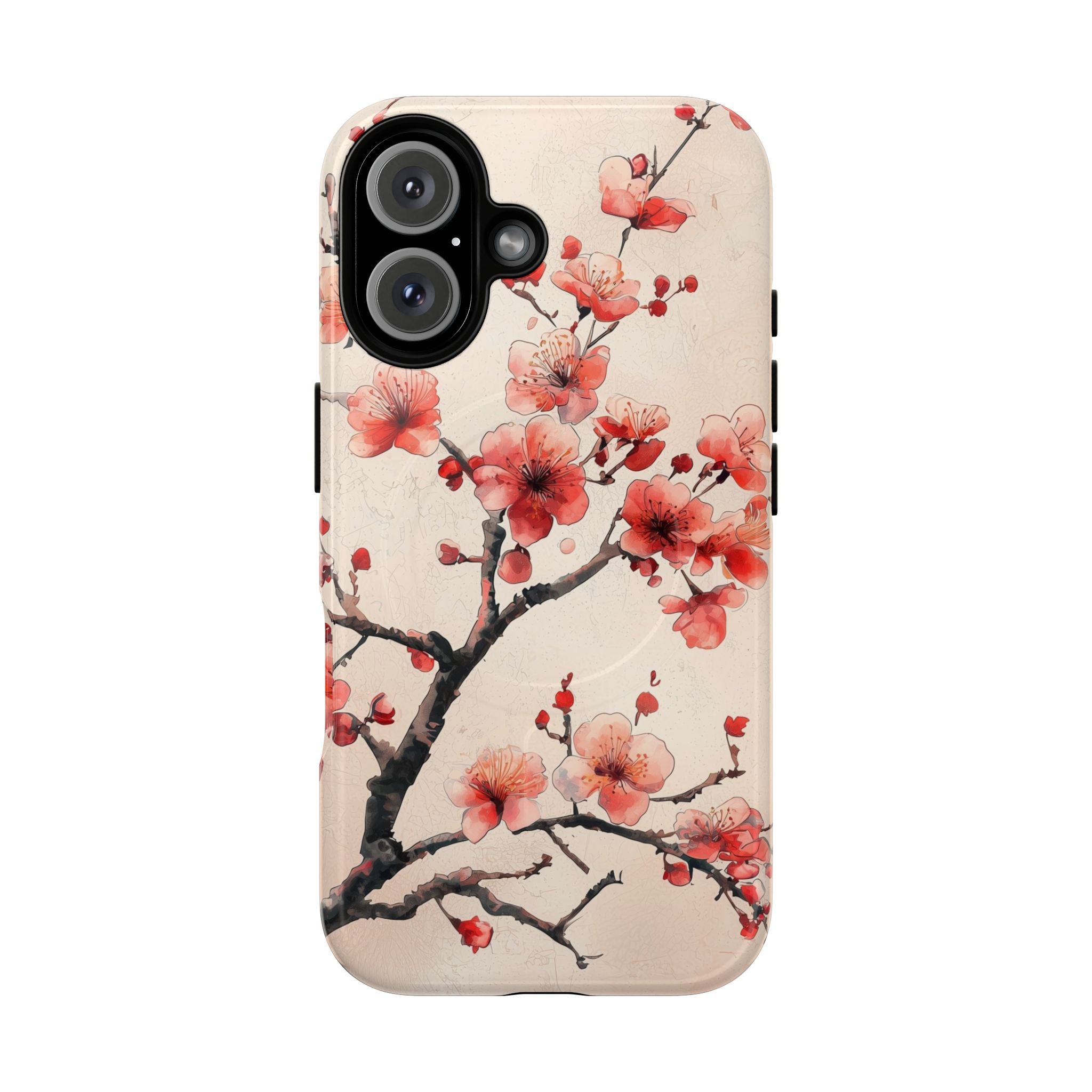 Cherry Blossom MagSafe iPhone Case | Floral Pink Blossom Branch Design